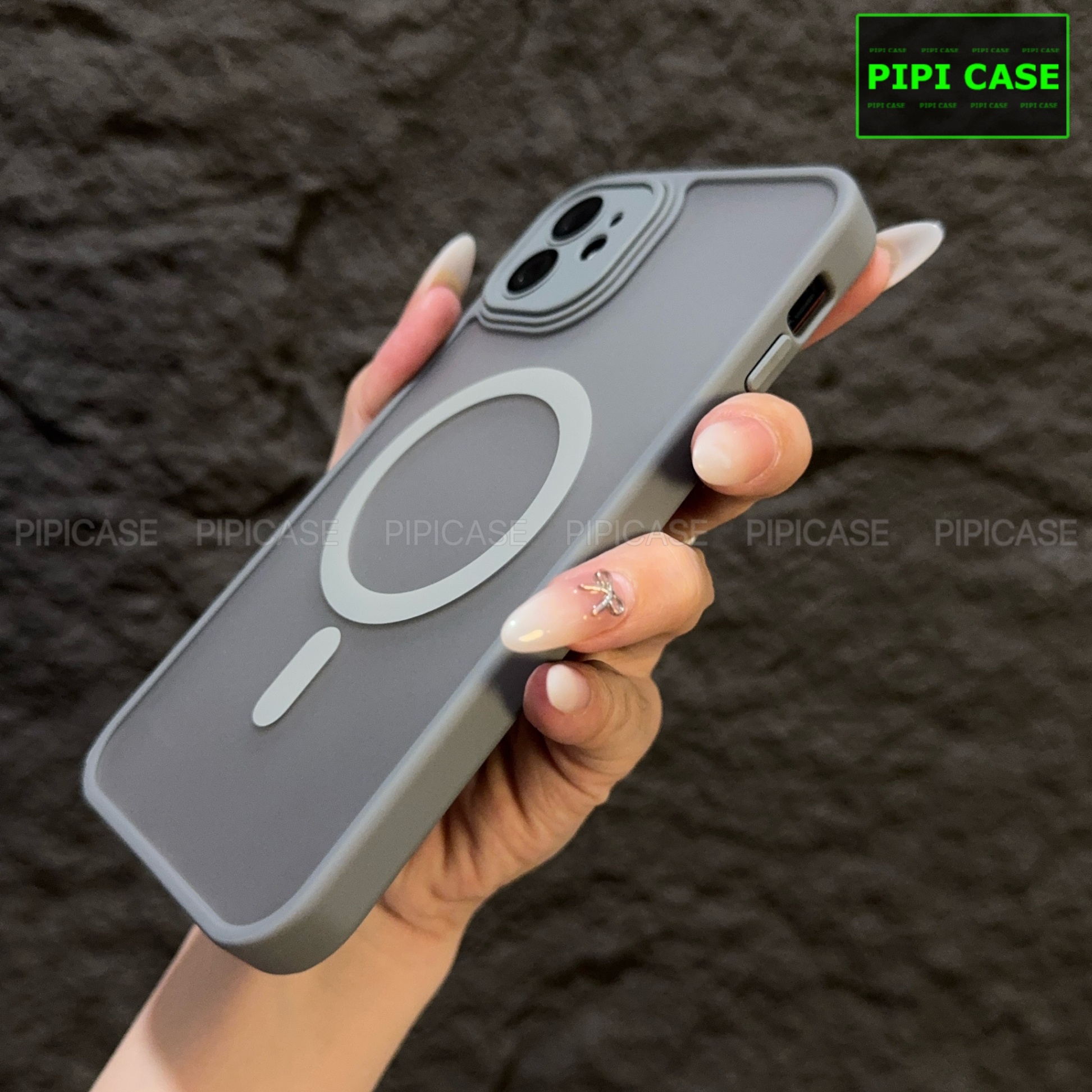 Ốp Lưng iPhone 11 - Kao - Xám