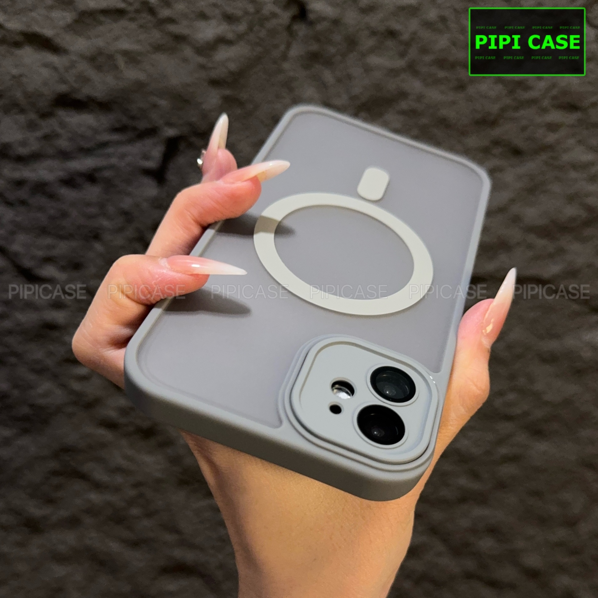 Ốp Lưng iPhone 11 - Kao - Xám