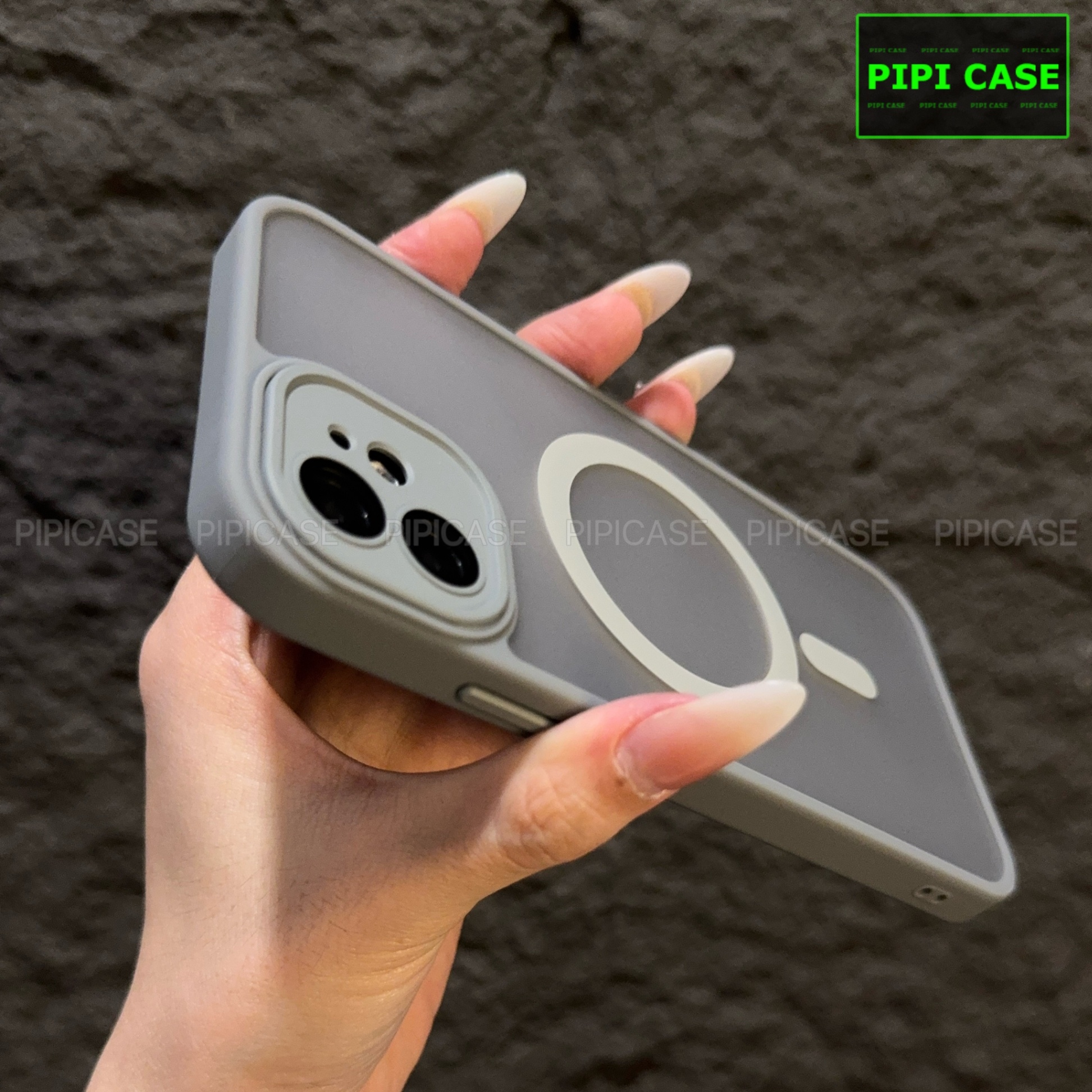 Ốp Lưng iPhone 11 - Kao - Xám