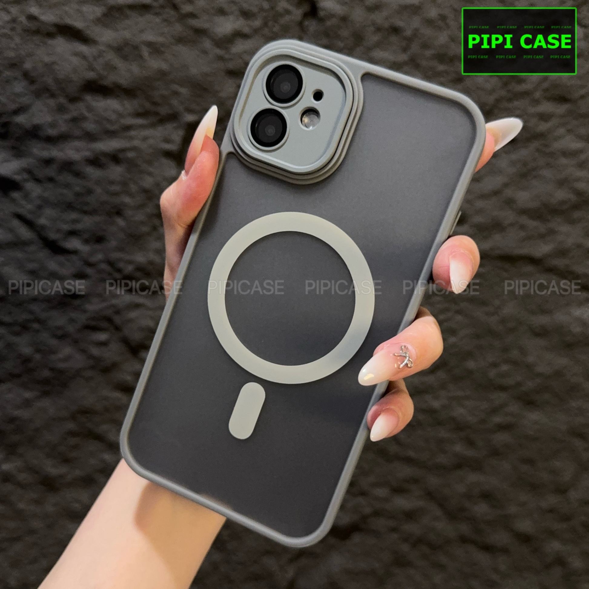 Ốp Lưng iPhone 11 - Kao - Xám