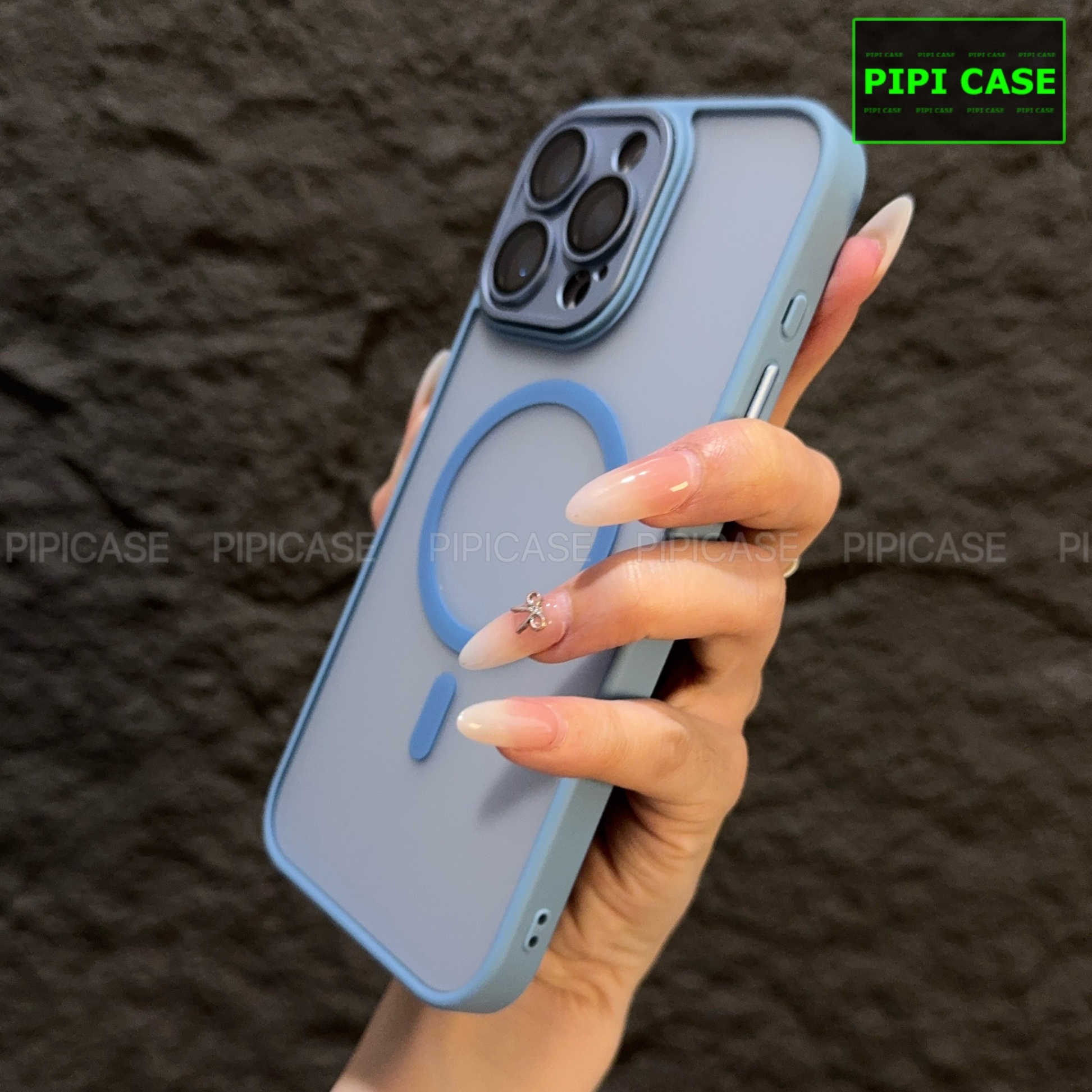 Ốp Lưng iPhone 14 Pro Max - Kao - Xanh Nhạt