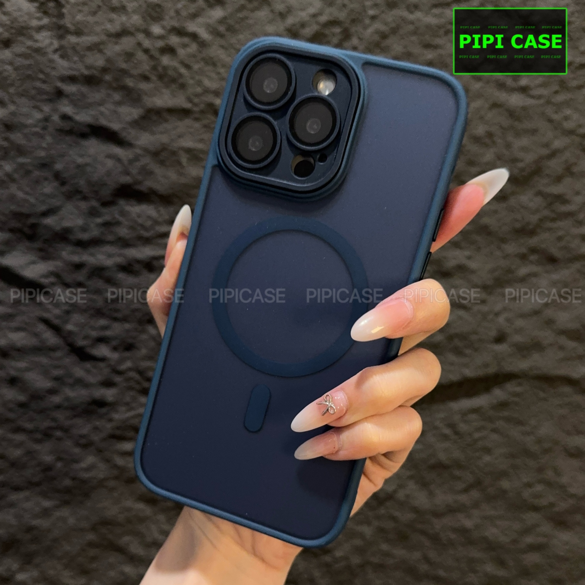 Ốp Lưng iPhone 14 Pro Max - Kao - Xanh Dương