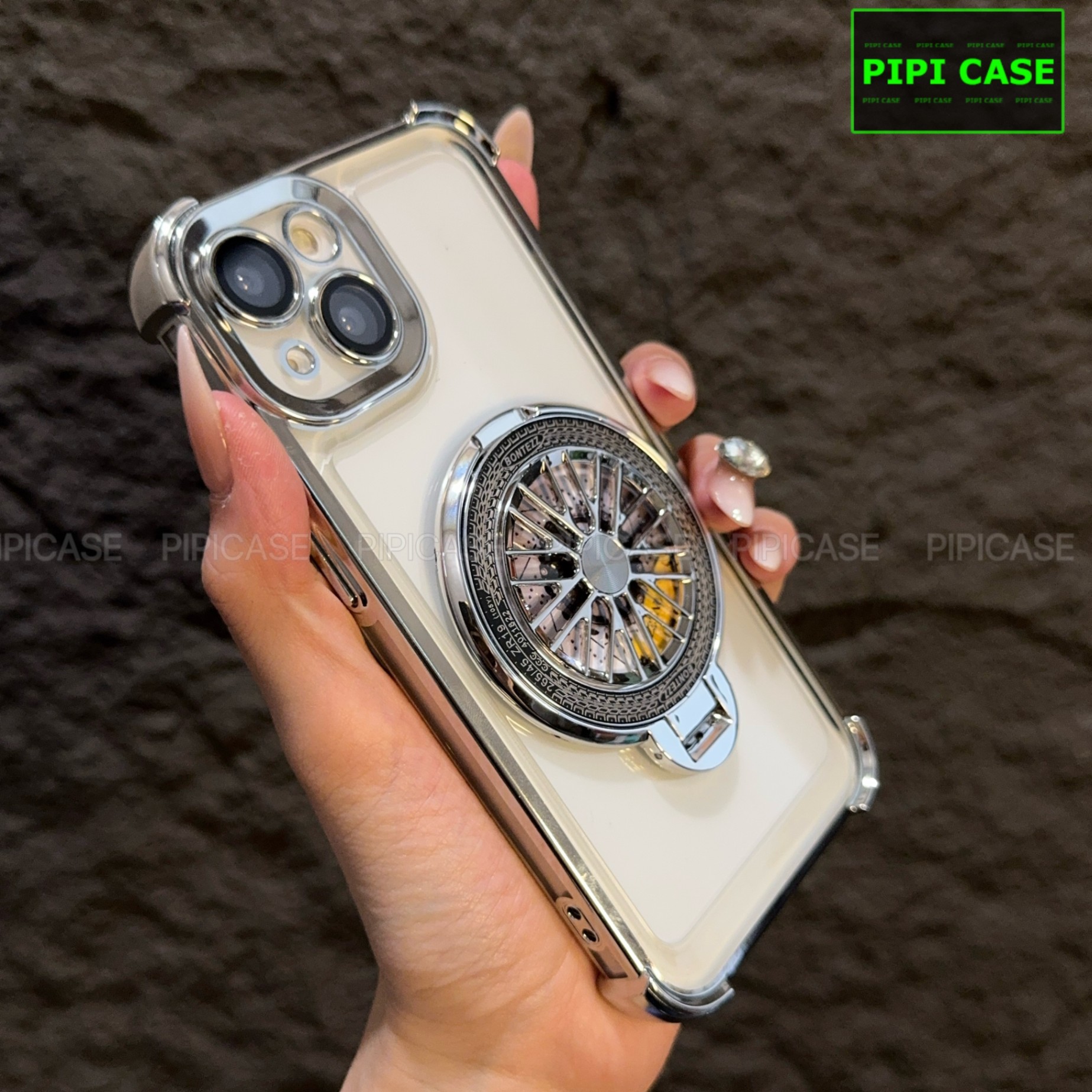 Ốp Lưng iPhone 13 - AB - Bạc