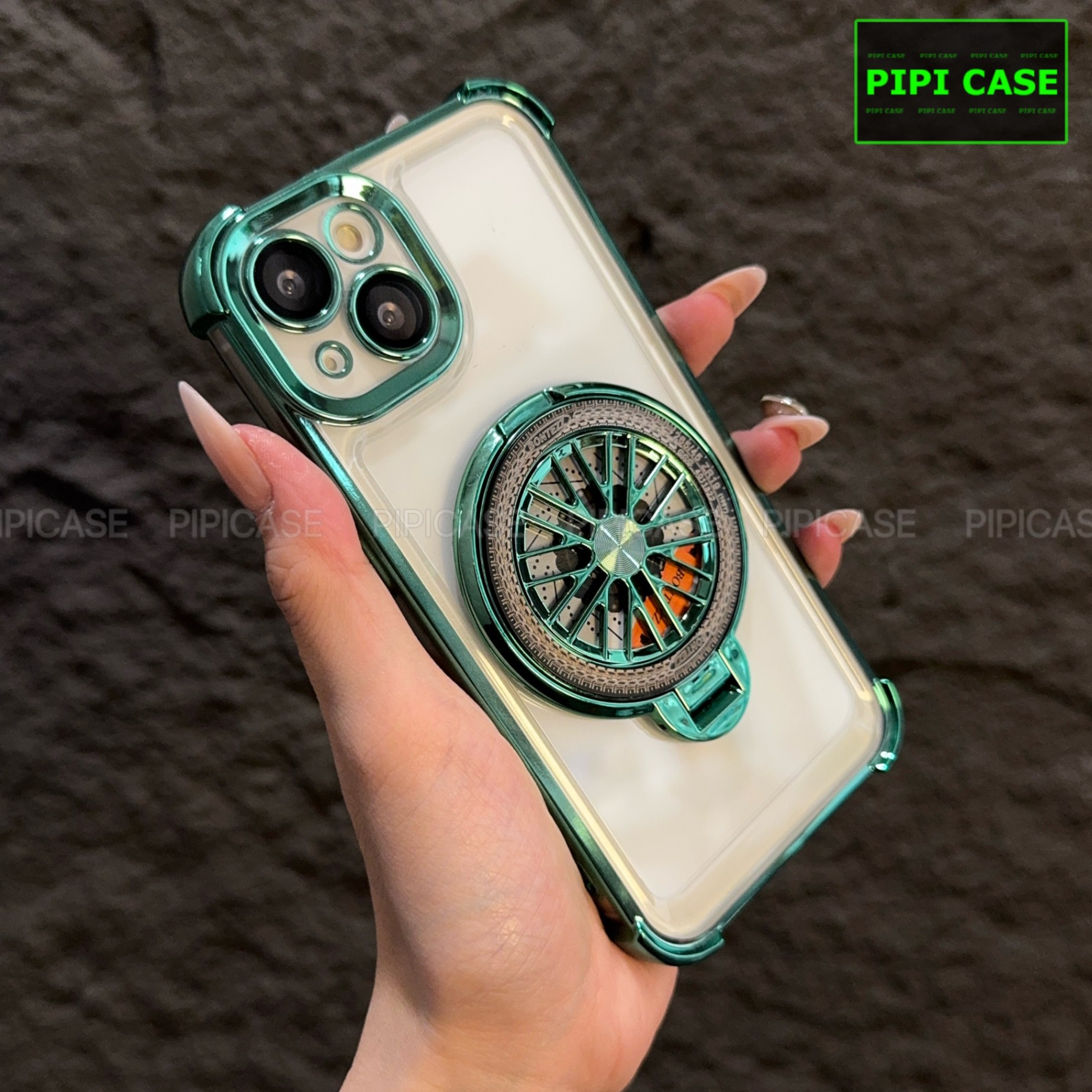 Ốp Lưng iPhone 13 - AB - Xanh Lá