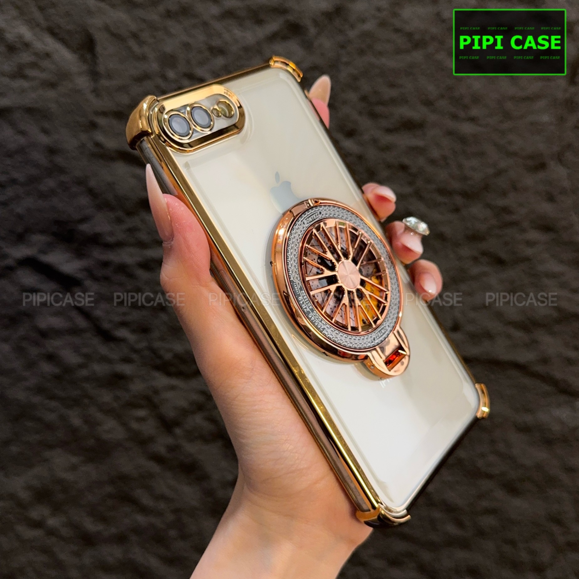 Ốp Lưng iPhone 7 Plus / 8 Plus - AB - Vàng