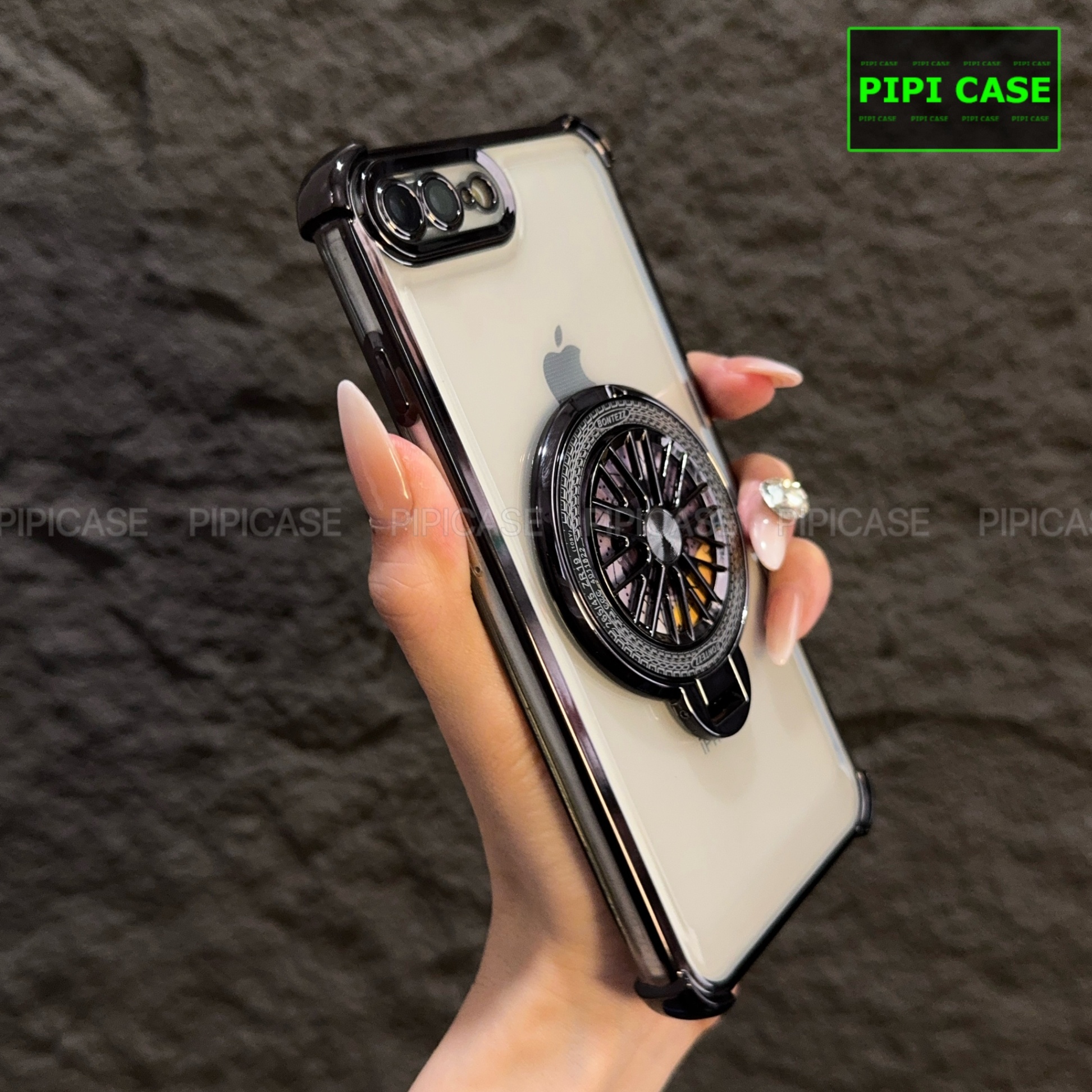 Ốp Lưng iPhone 7 Plus / 8 Plus - AB - Đen