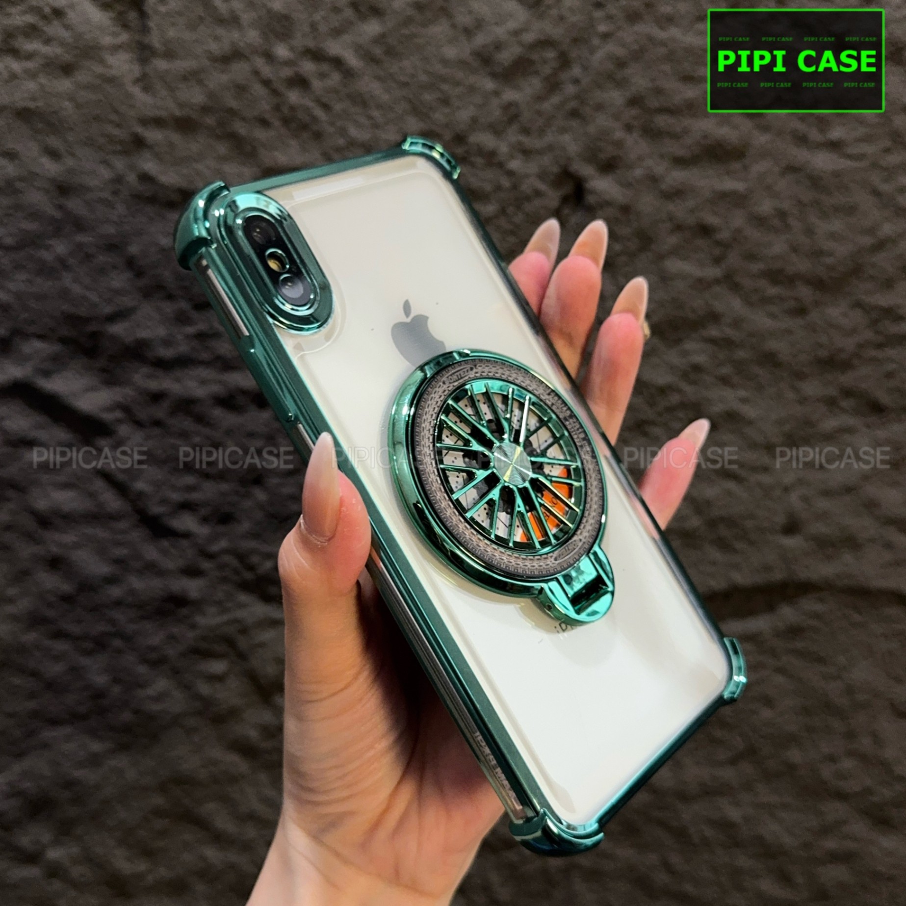 Ốp Lưng iPhone XS Max - AB - Xanh Lá