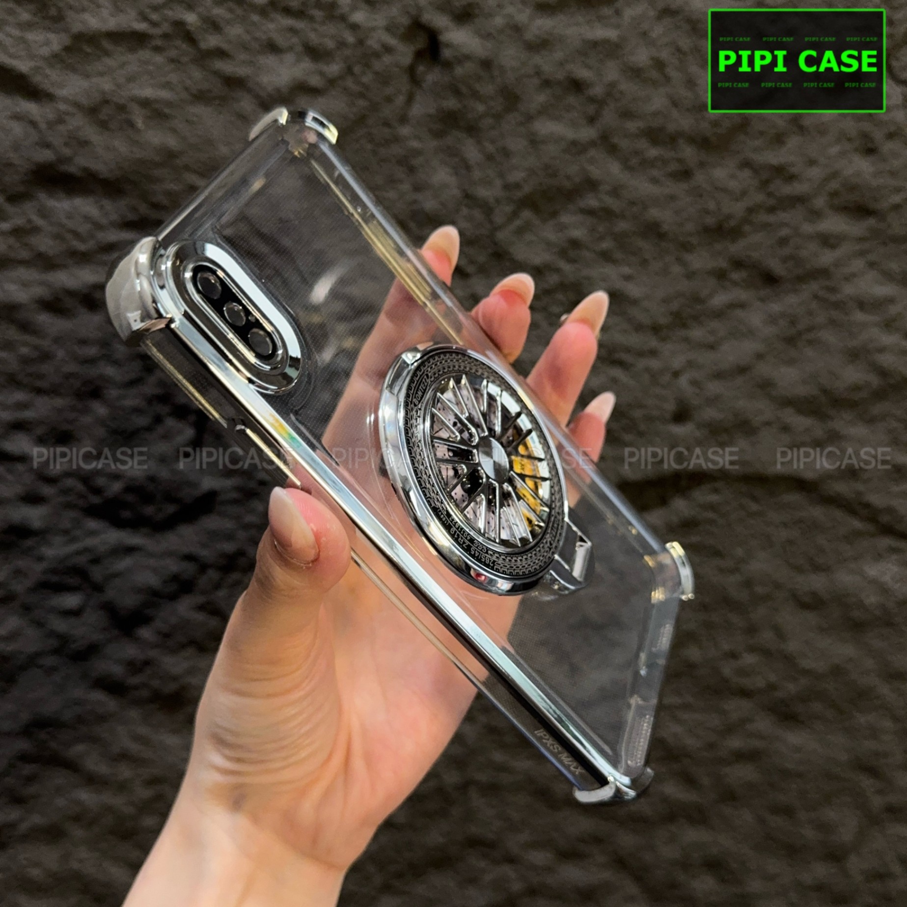 Ốp Lưng iPhone XS Max - AB - Bạc