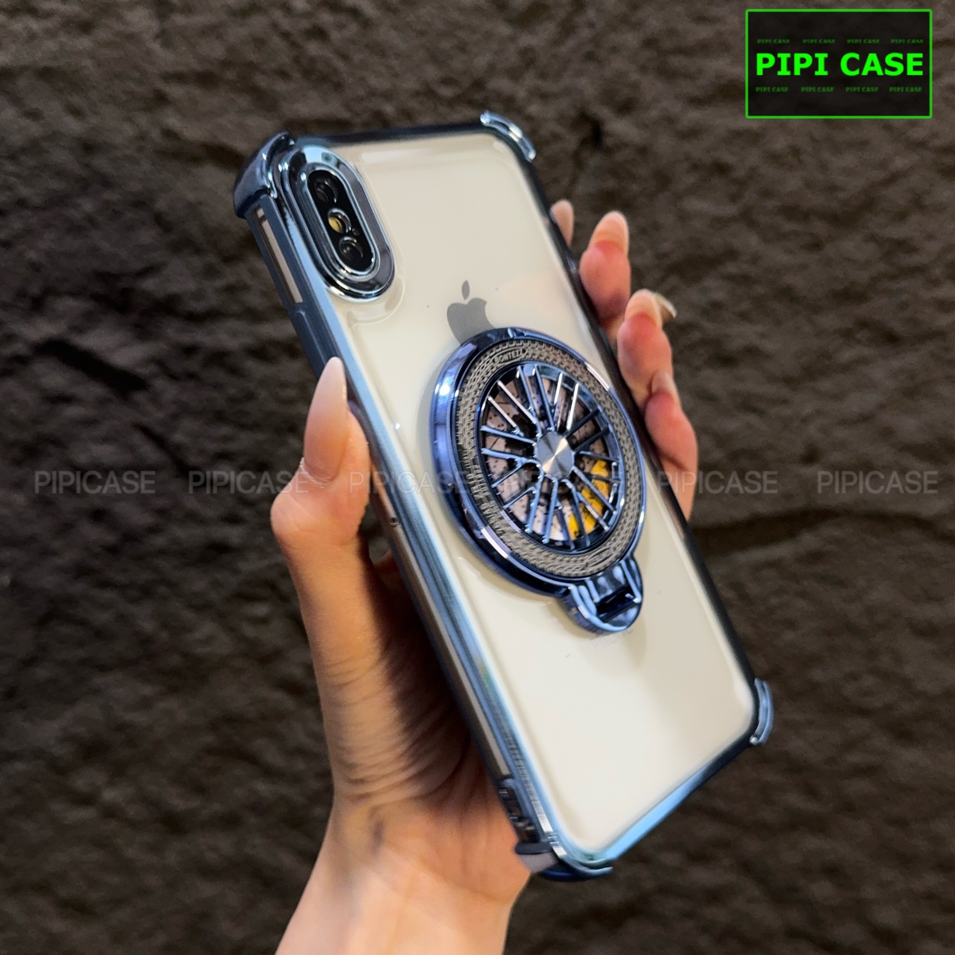 Ốp Lưng iPhone XS Max - AB - Xanh Nhạt