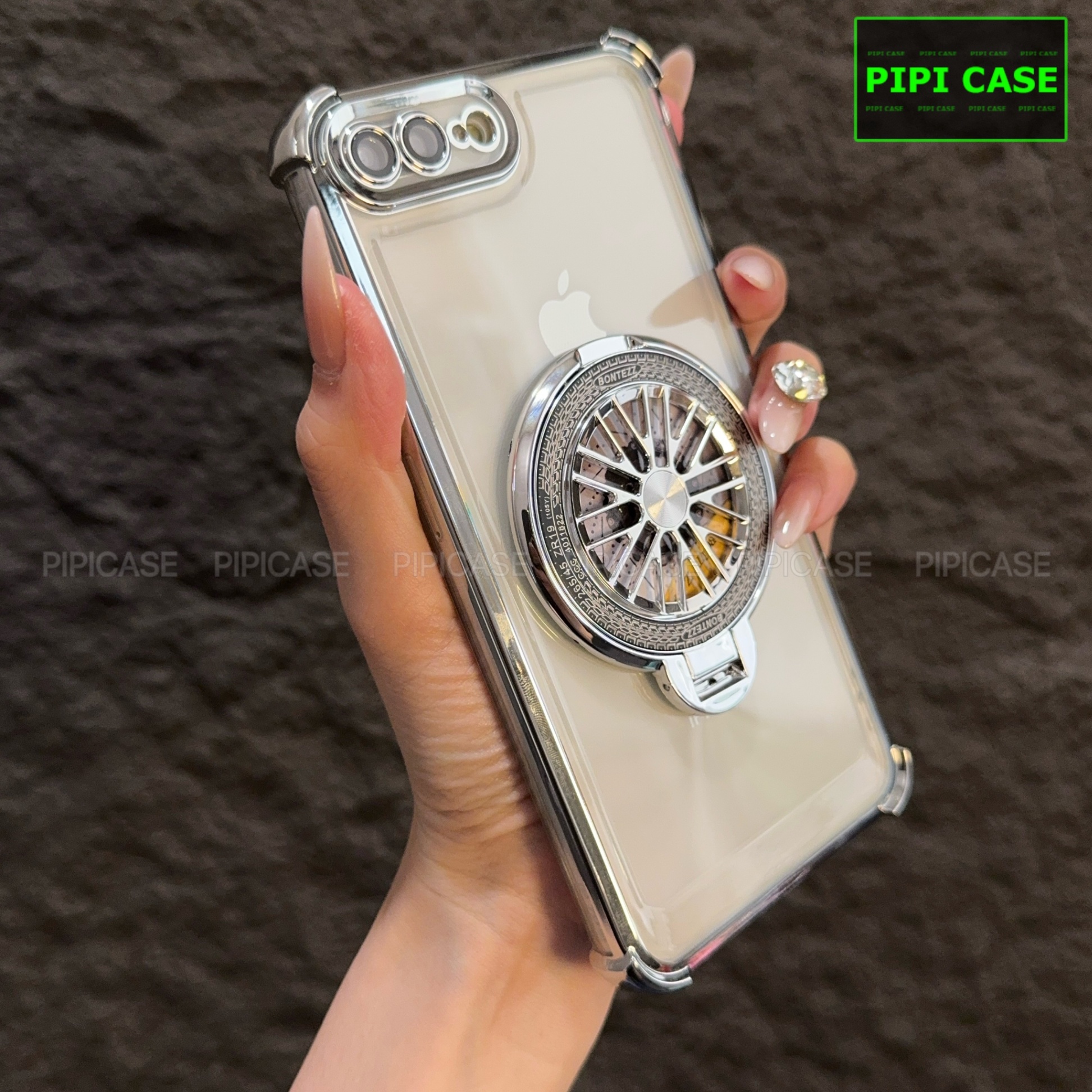 Ốp Lưng iPhone 7 Plus / 8 Plus - AB - Bạc