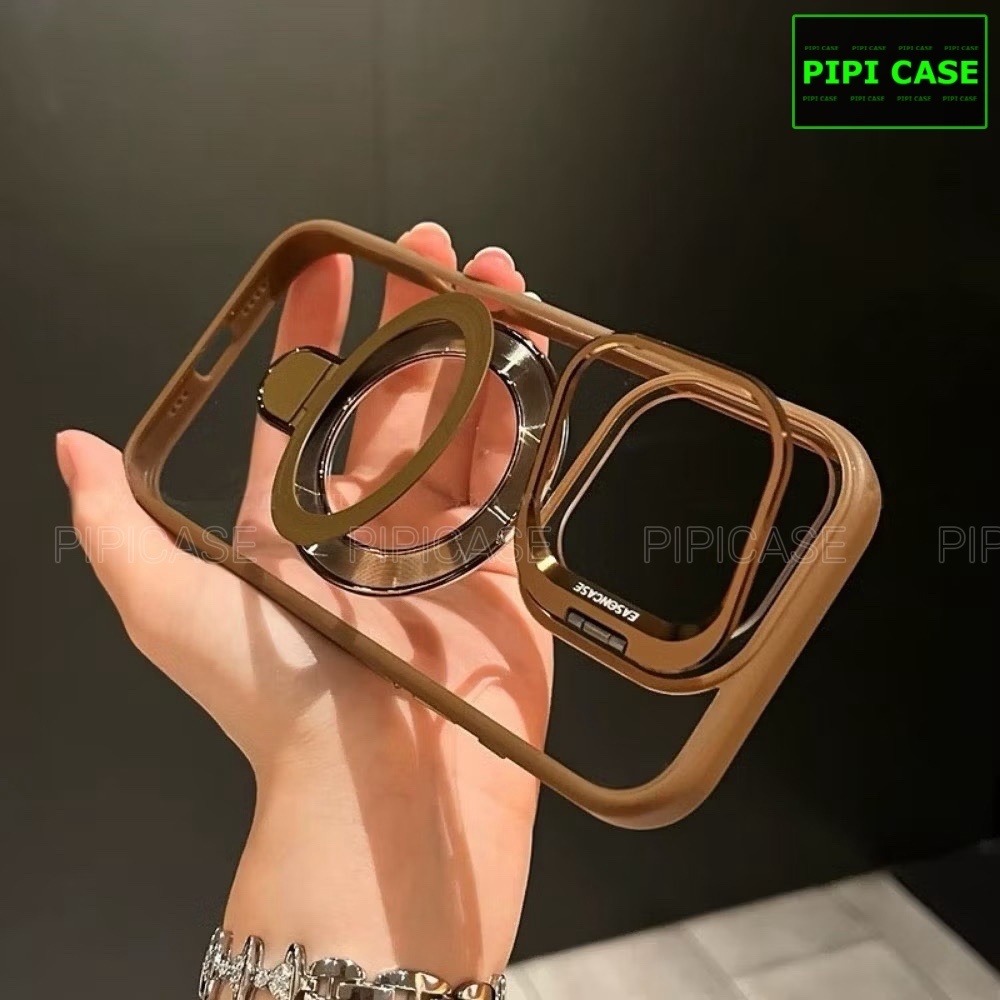 Ốp Lưng iPhone 15 Pro Max - Super Gone - Nâu