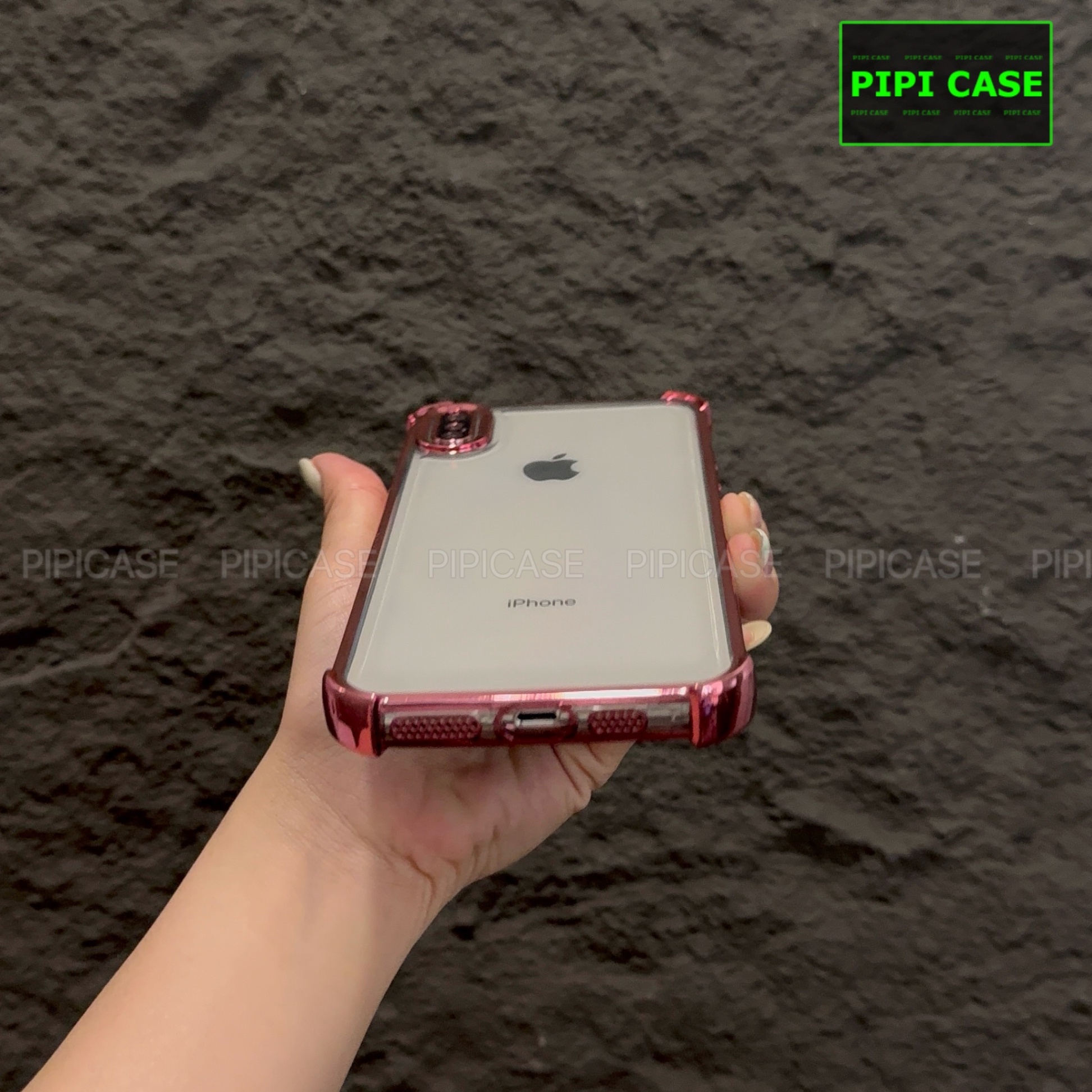 Ốp Lưng iPhone XS Max - Gu - Hồng