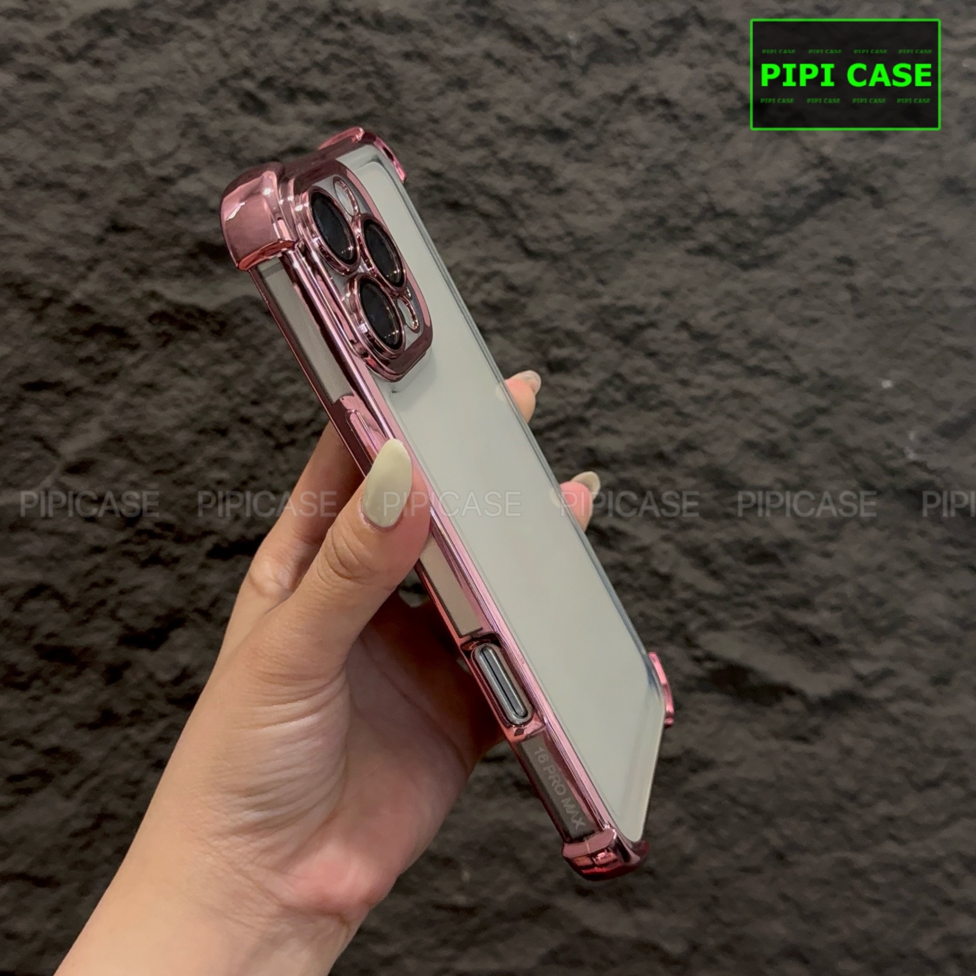 Ốp Lưng iPhone 16 Pro Max - Gu - Hồng