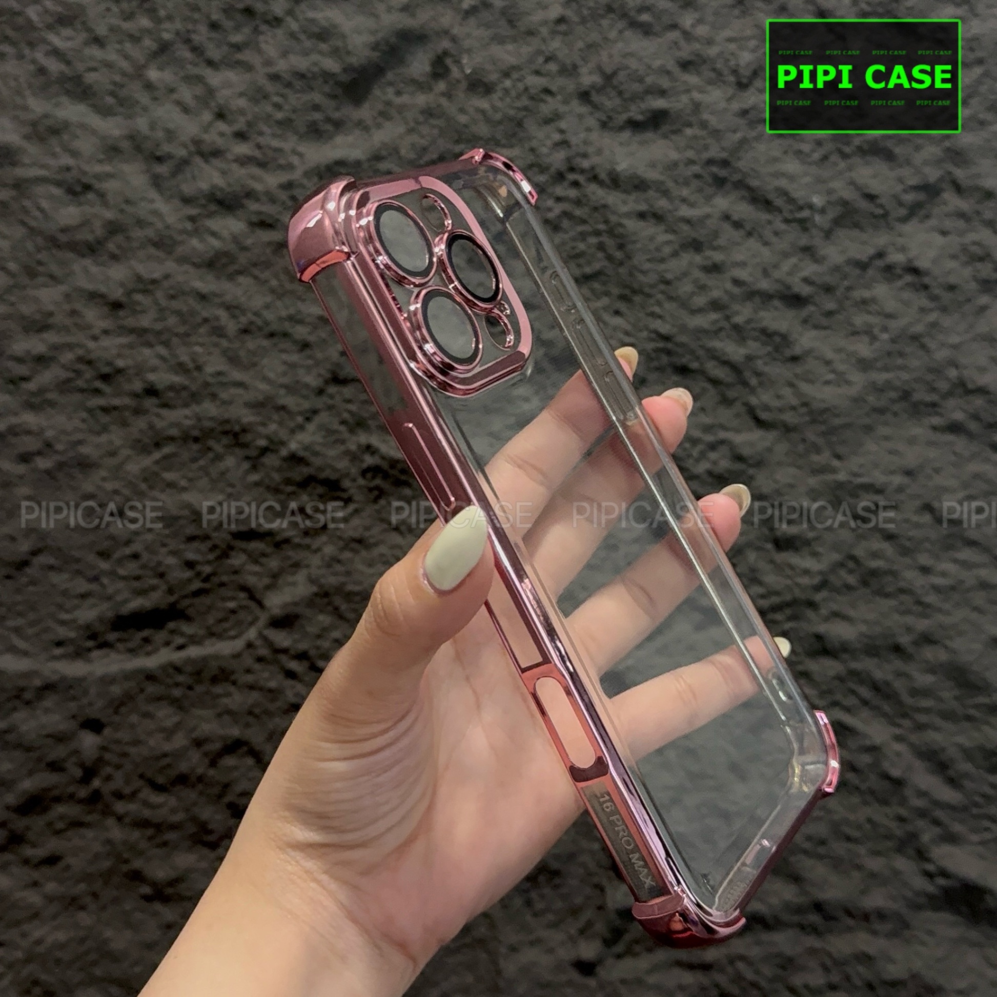 Ốp Lưng iPhone 16 Pro Max - Gu - Hồng