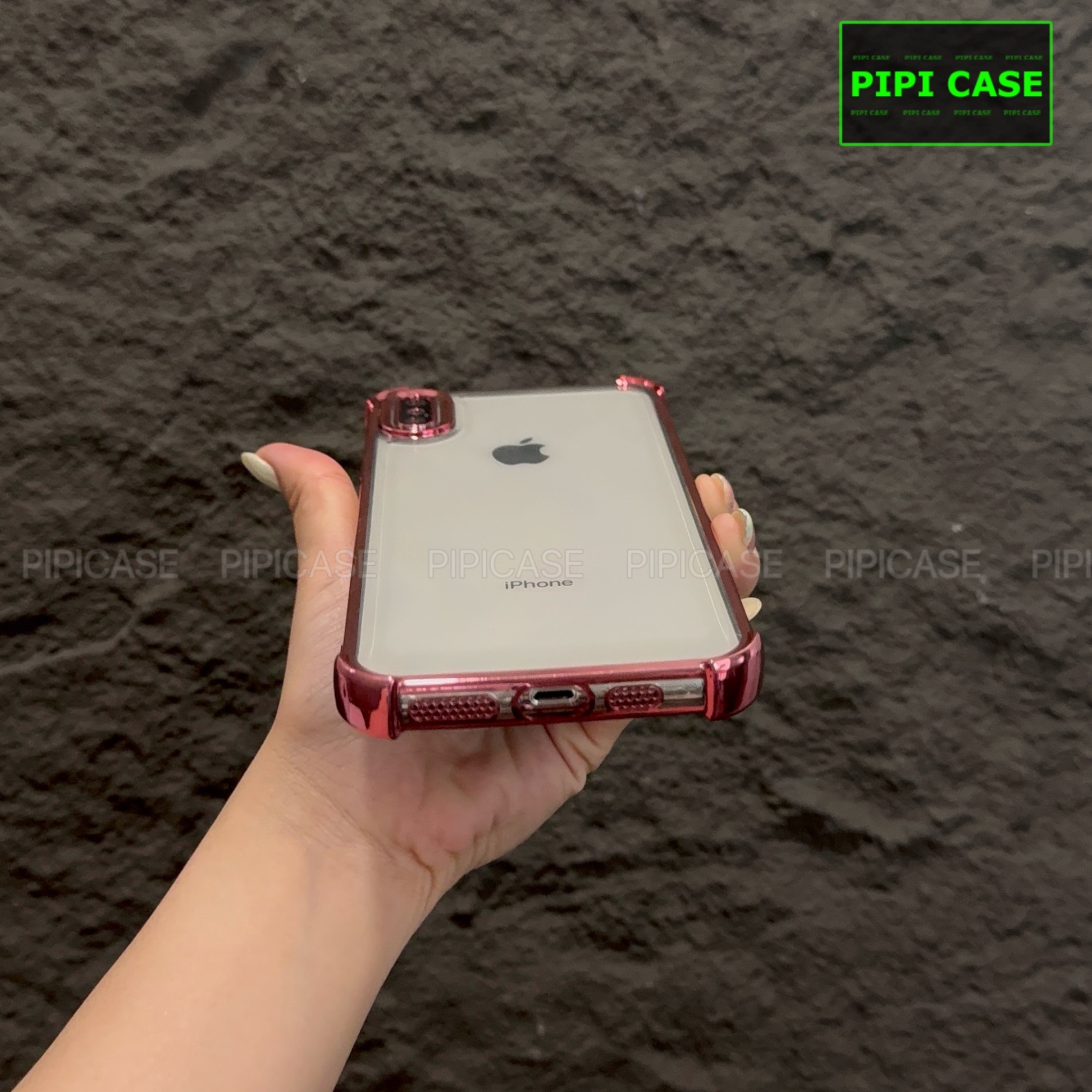 Ốp Lưng iPhone XS Max - Gu - Hồng