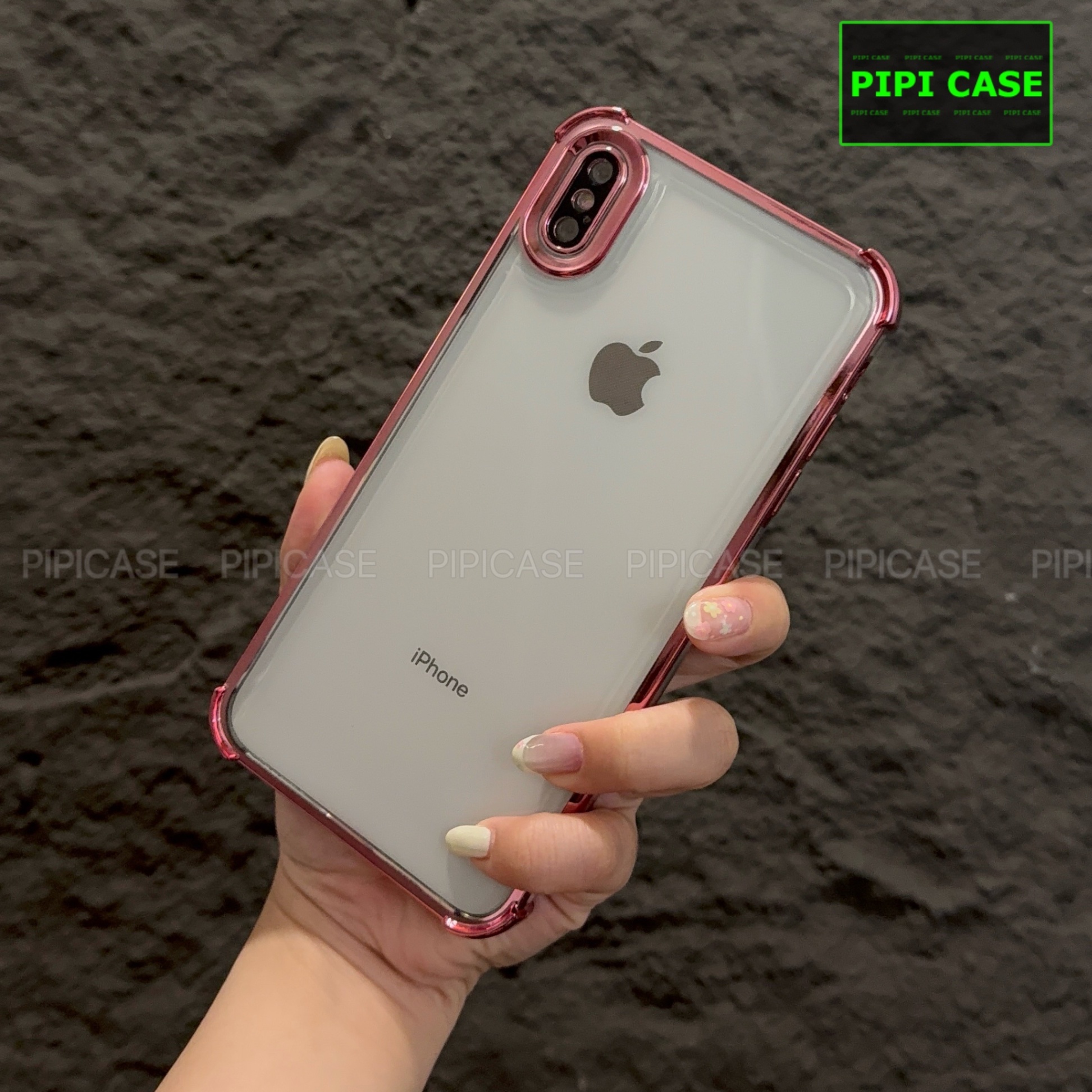 Ốp Lưng iPhone XS Max - Gu - Hồng