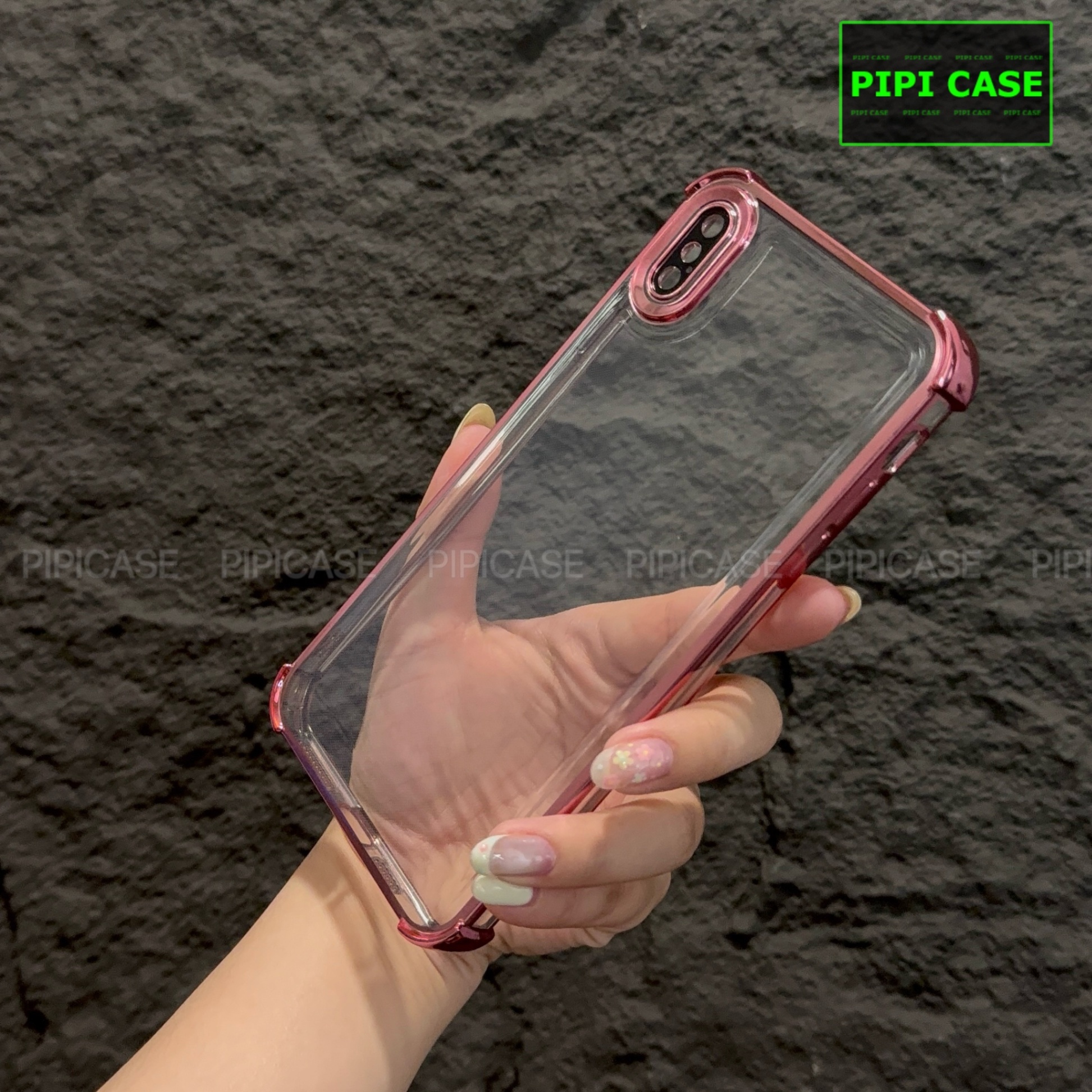 Ốp Lưng iPhone XS Max - Gu - Hồng