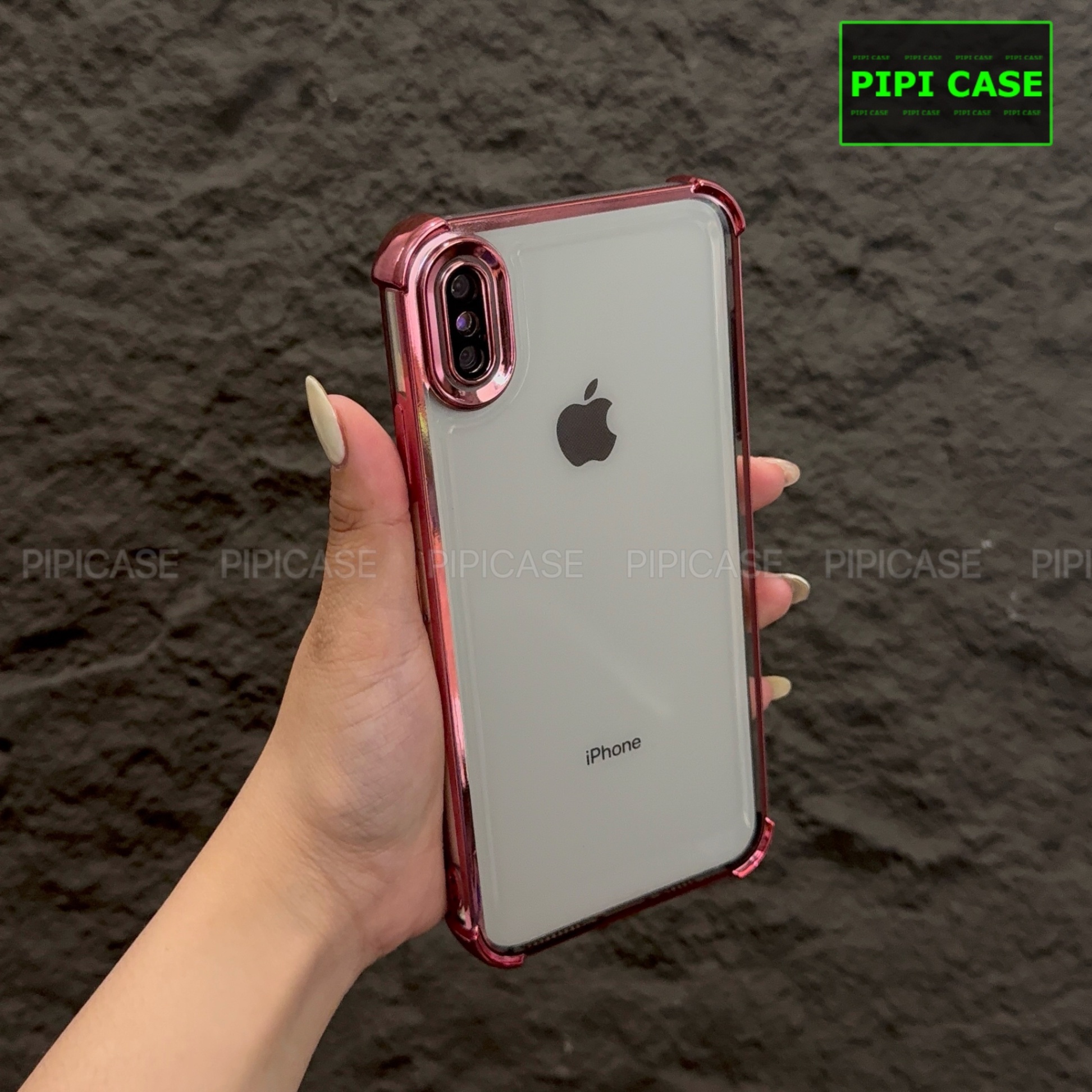 Ốp Lưng iPhone XS Max - Gu - Hồng