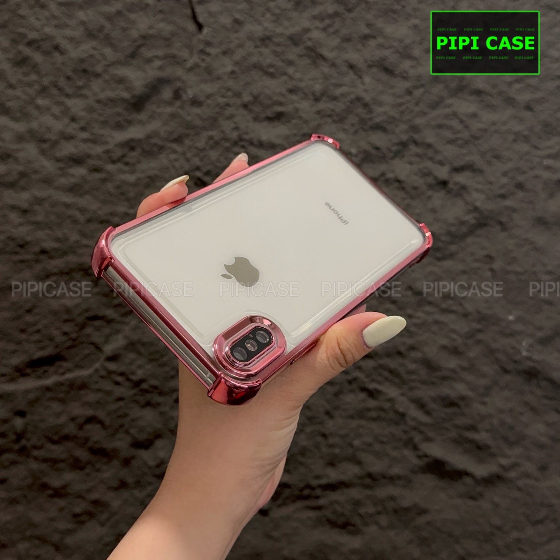 Ốp Lưng iPhone XS Max - Gu - Hồng
