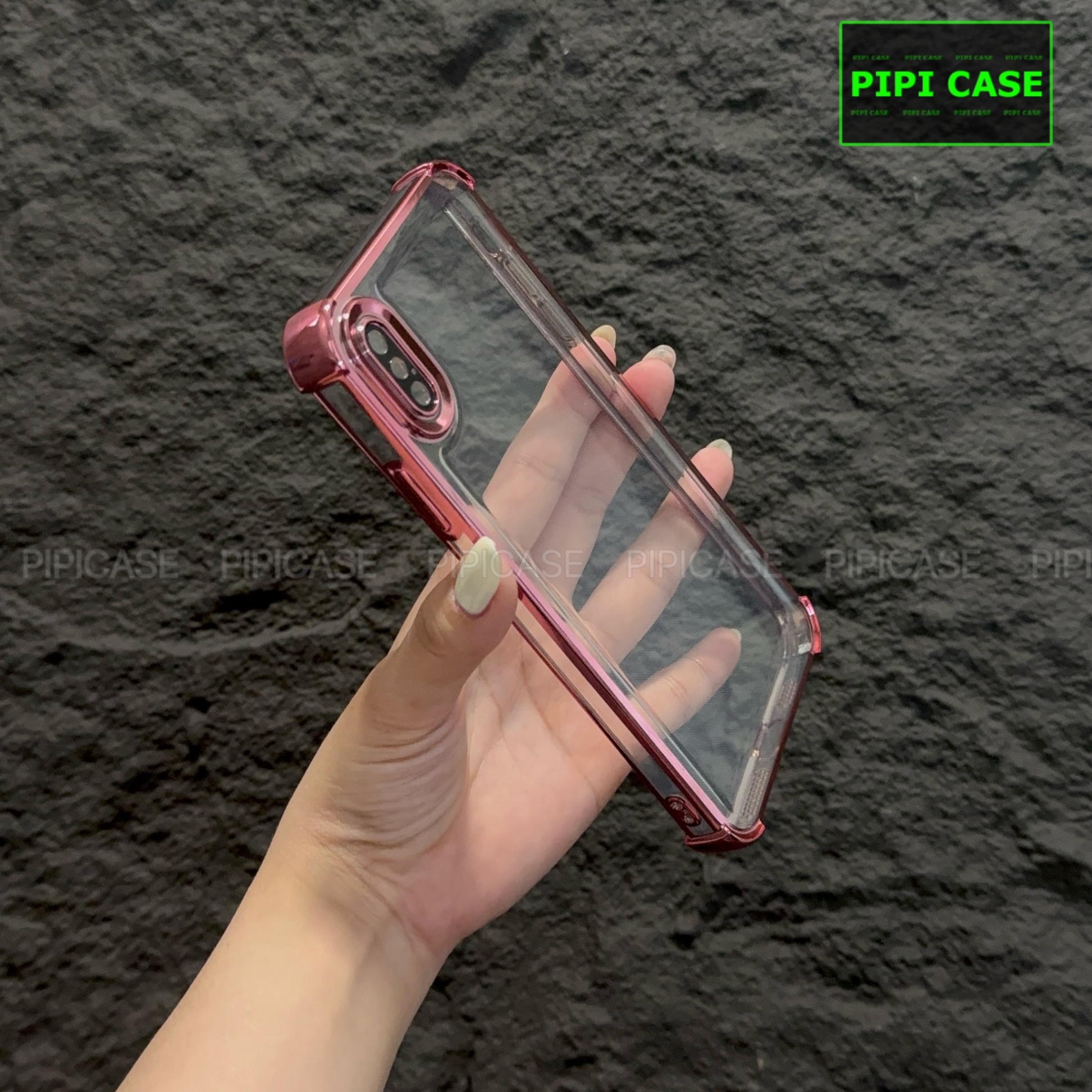 Ốp Lưng iPhone XS Max - Gu - Hồng