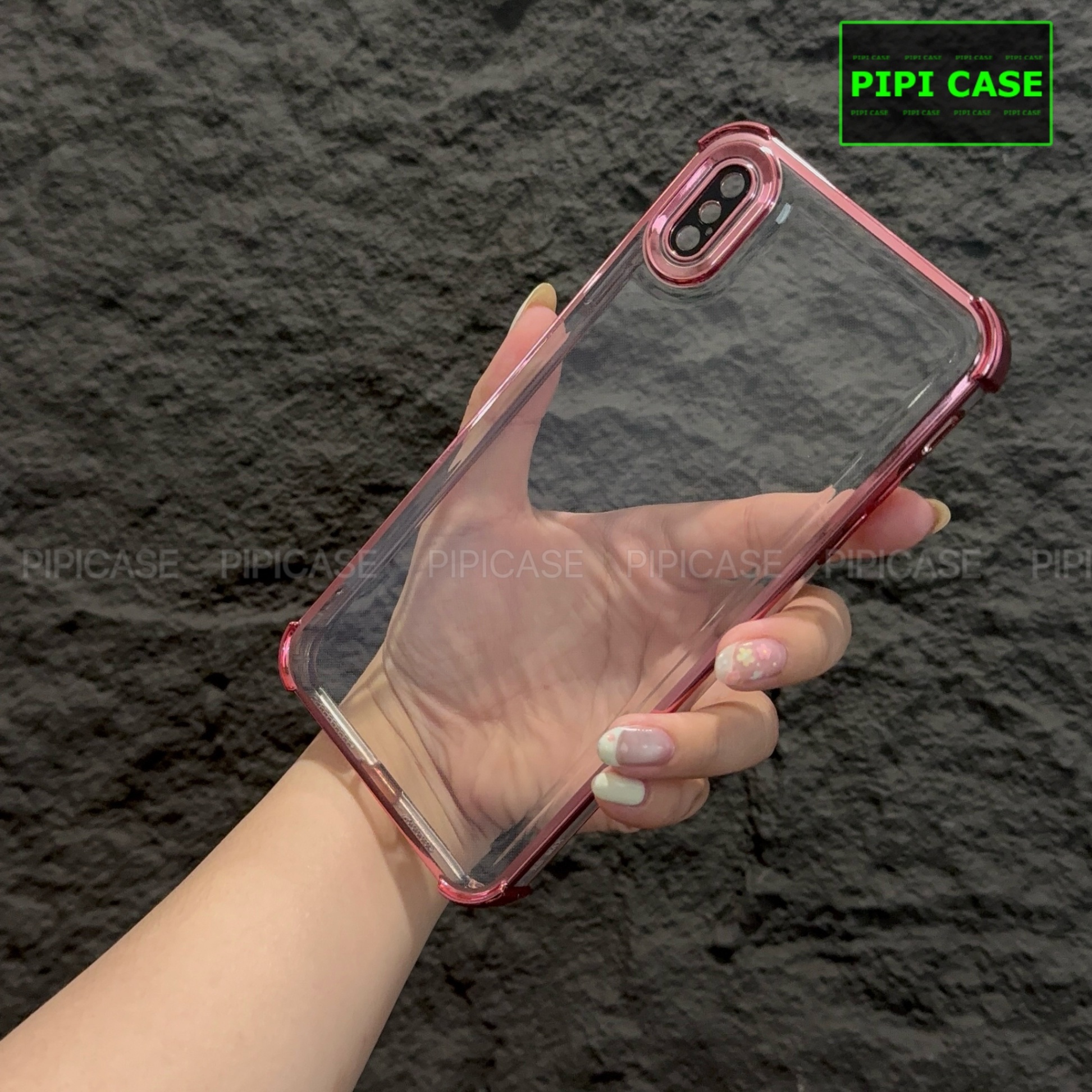 Ốp Lưng iPhone XS Max - Gu - Hồng