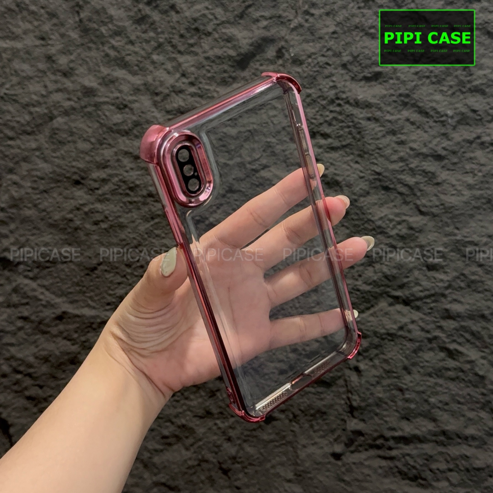Ốp Lưng iPhone XS Max - Gu - Hồng
