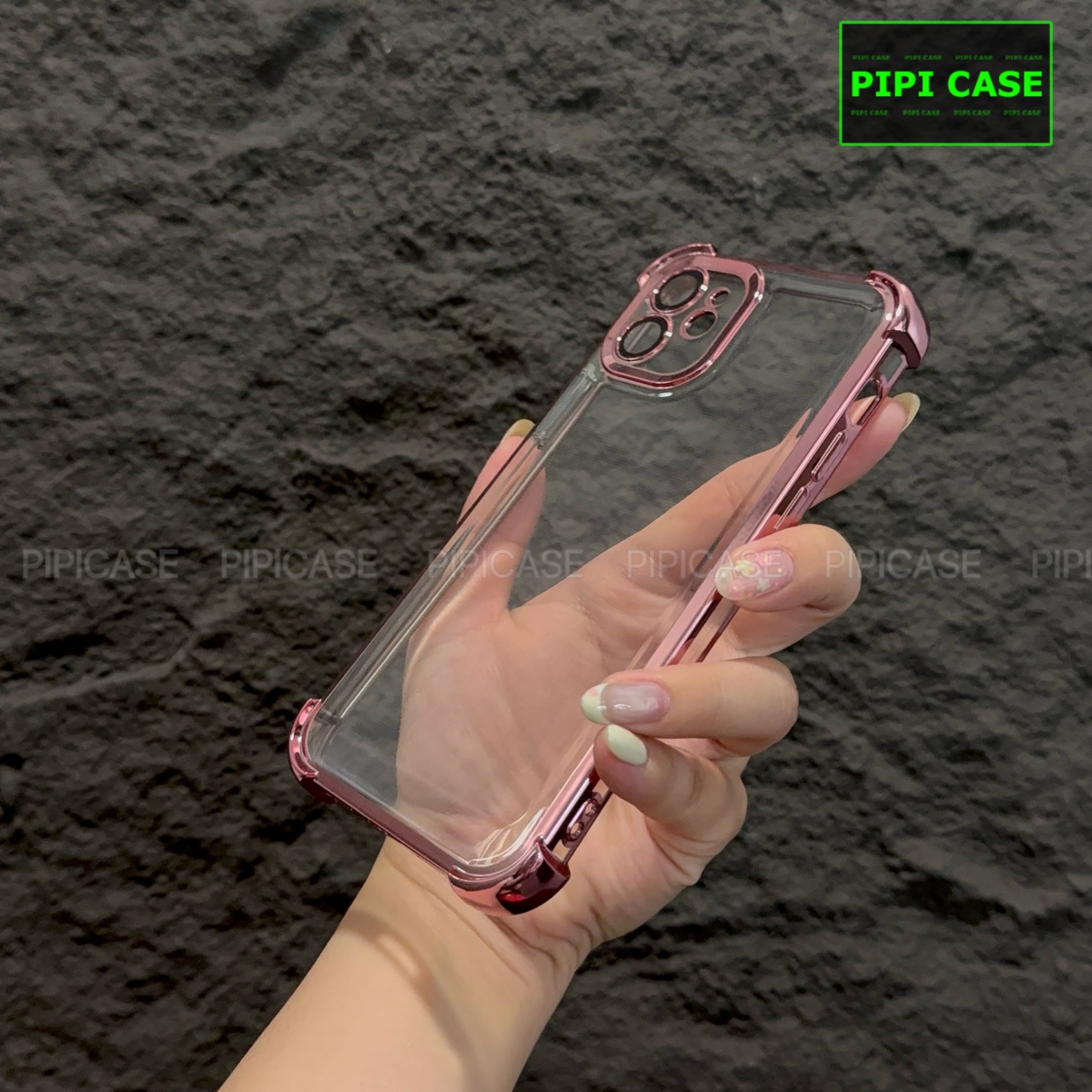 Ốp Lưng iPhone 12 - Gu - Hồng
