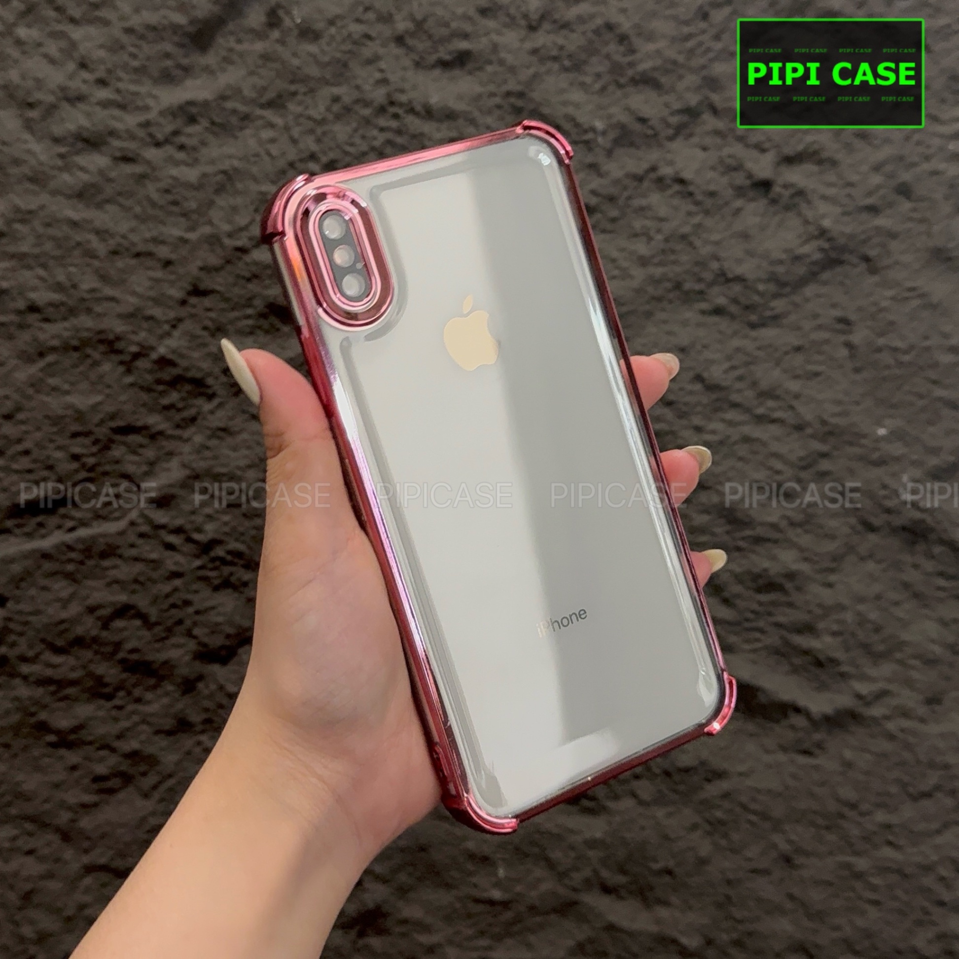 Ốp Lưng iPhone XS Max - Gu - Hồng