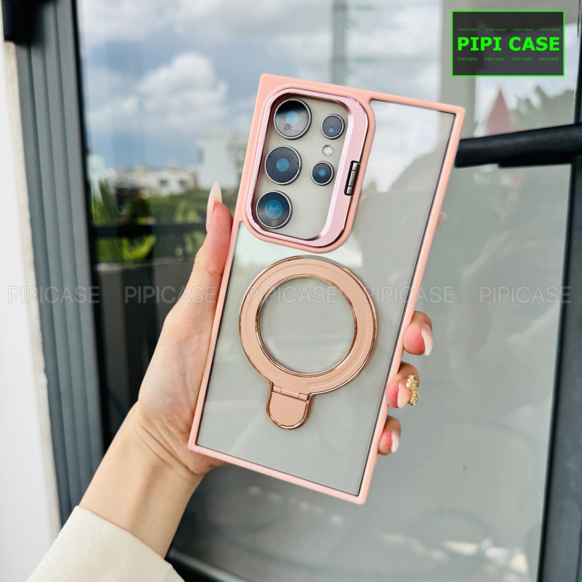 Ốp Lưng Samsung S23 Ultra 5G - Super Gone - Hồng
