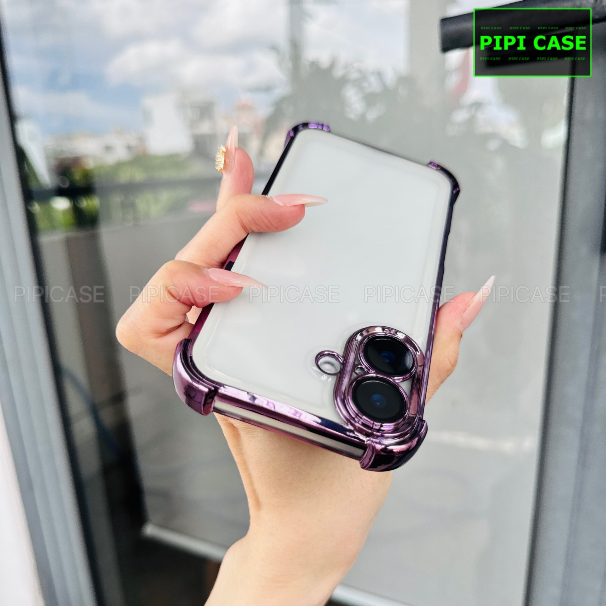 Ốp Lưng iPhone 16 - Gu - Tím