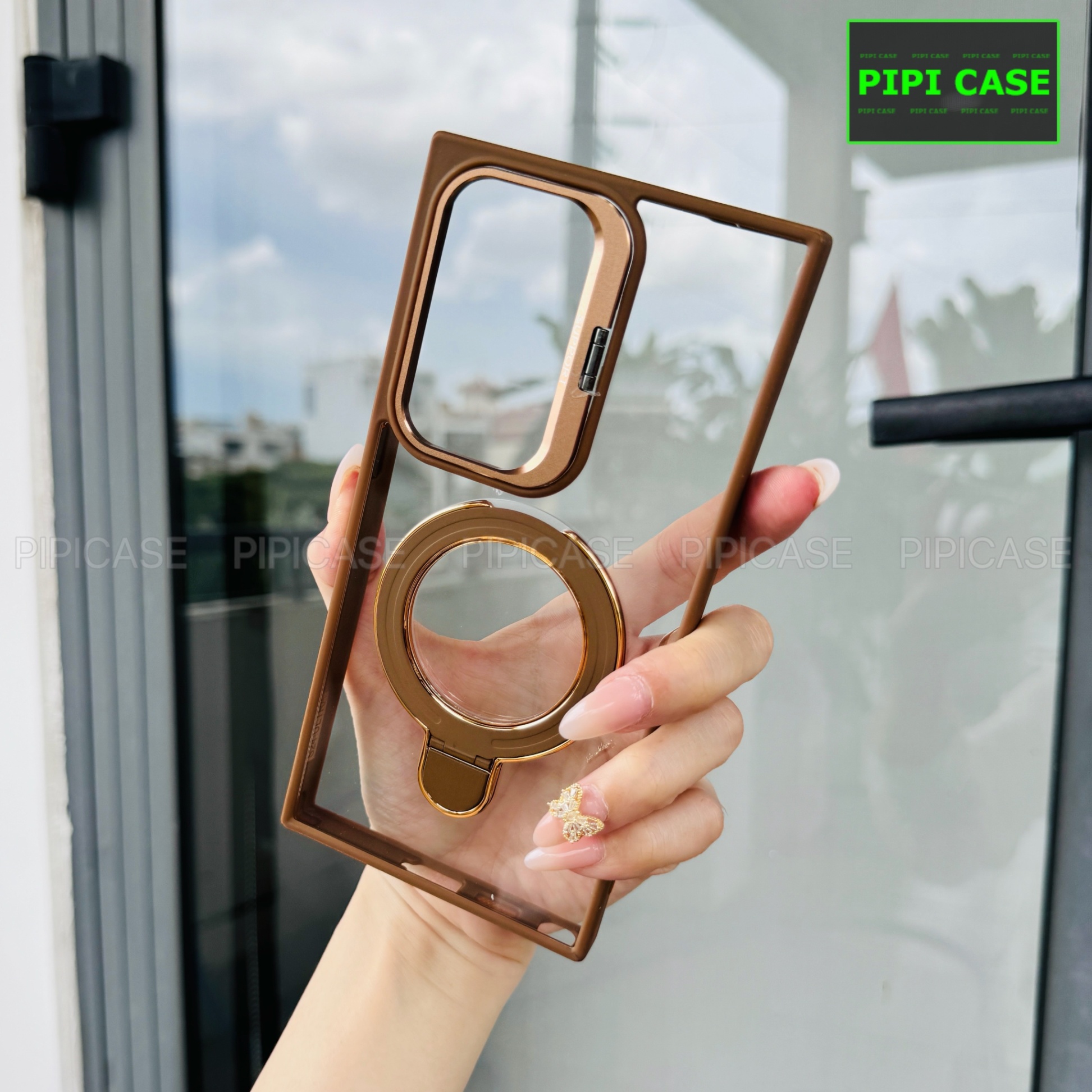 Ốp Lưng Samsung S23 Ultra 5G - Super Gone - Nâu