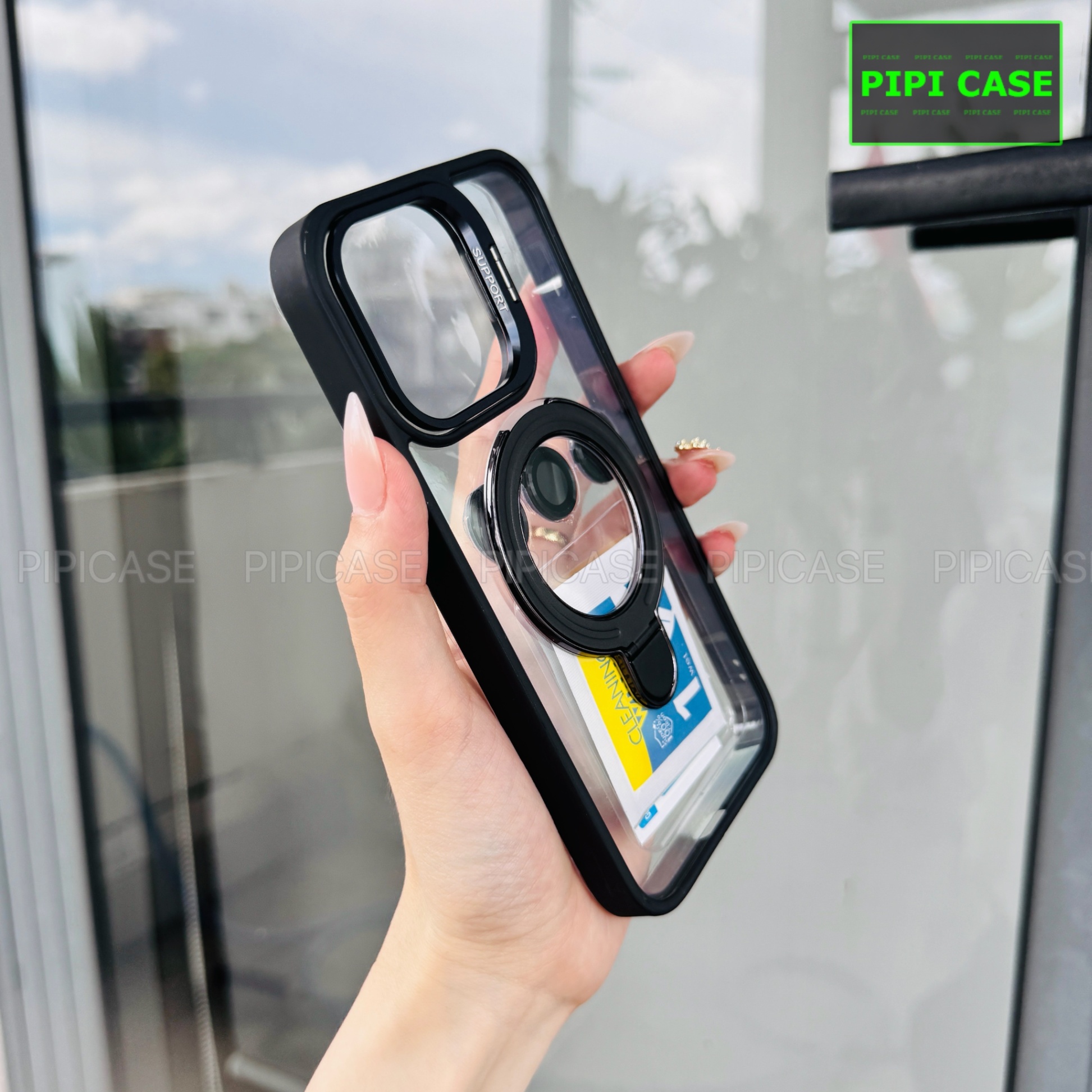 Ốp Lưng iPhone 14 Pro Max - Super Gone - Đen