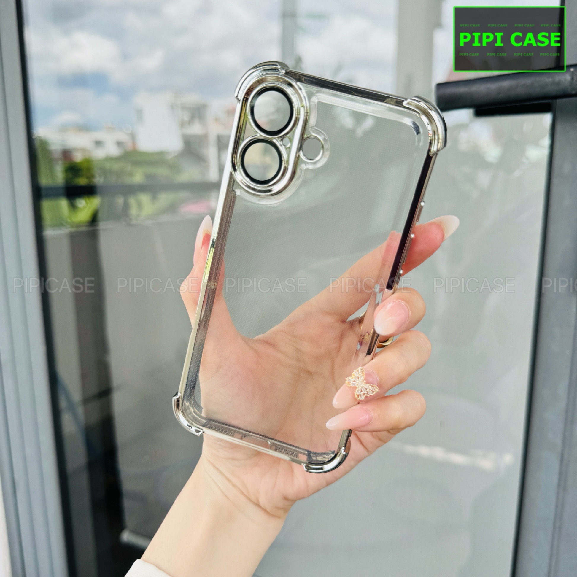 Ốp Lưng iPhone 16 - Gu - Bạc