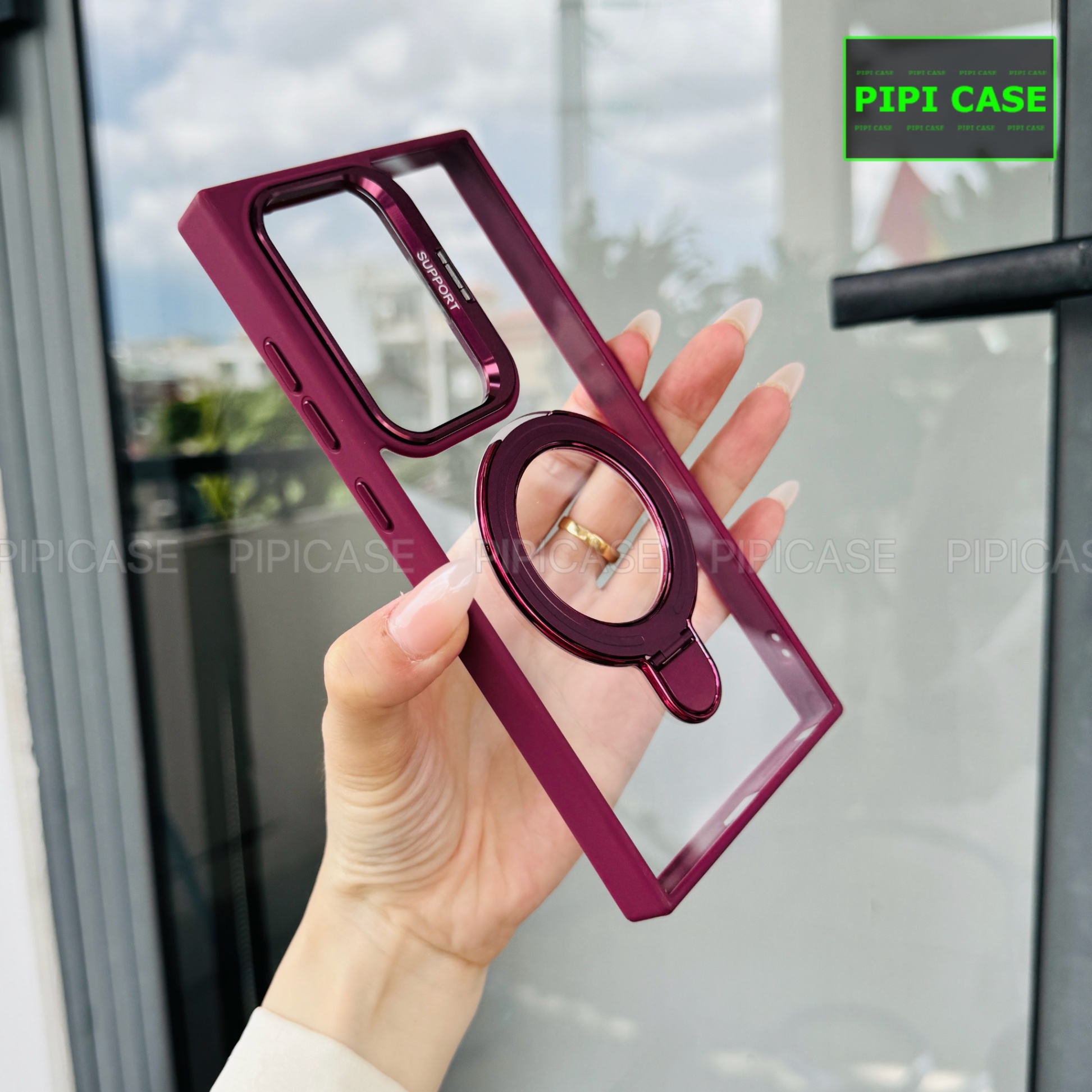 Ốp Lưng Samsung S22 Ultra 5G - Super Gone - Đỏ