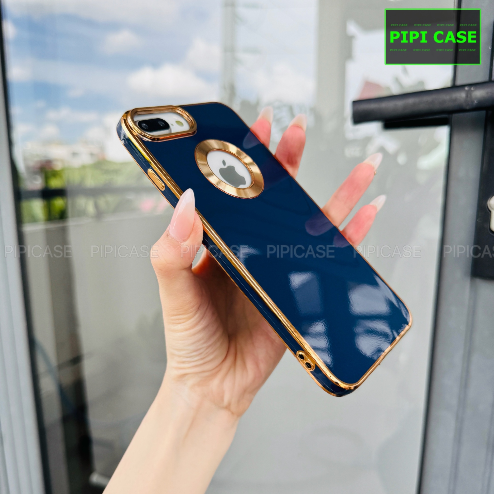 Ốp Lưng iPhone 7 Plus / 8 Plus - Pandora - Xanh Dương 2