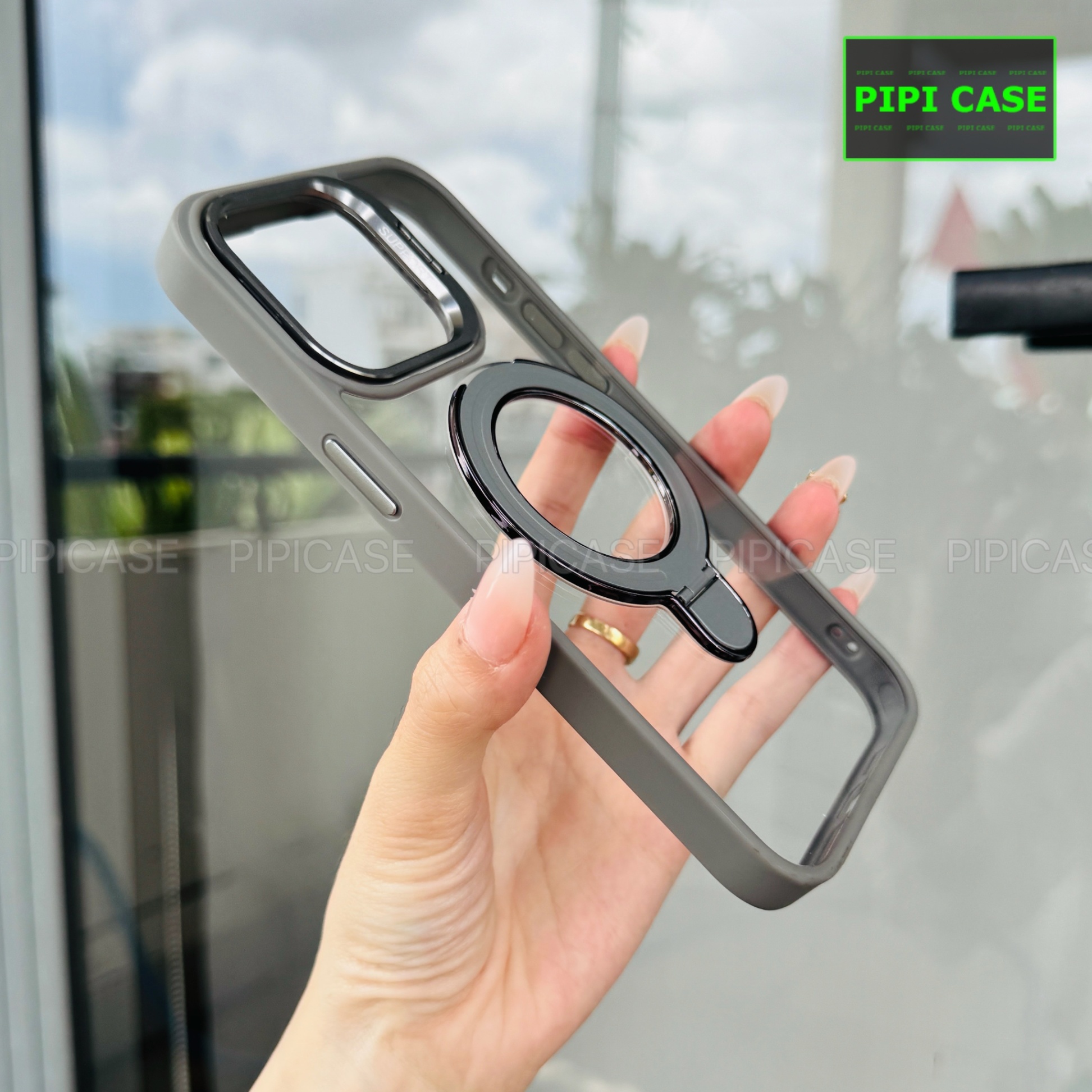 Ốp Lưng iPhone 14 Pro Max - Super Gone - Xám