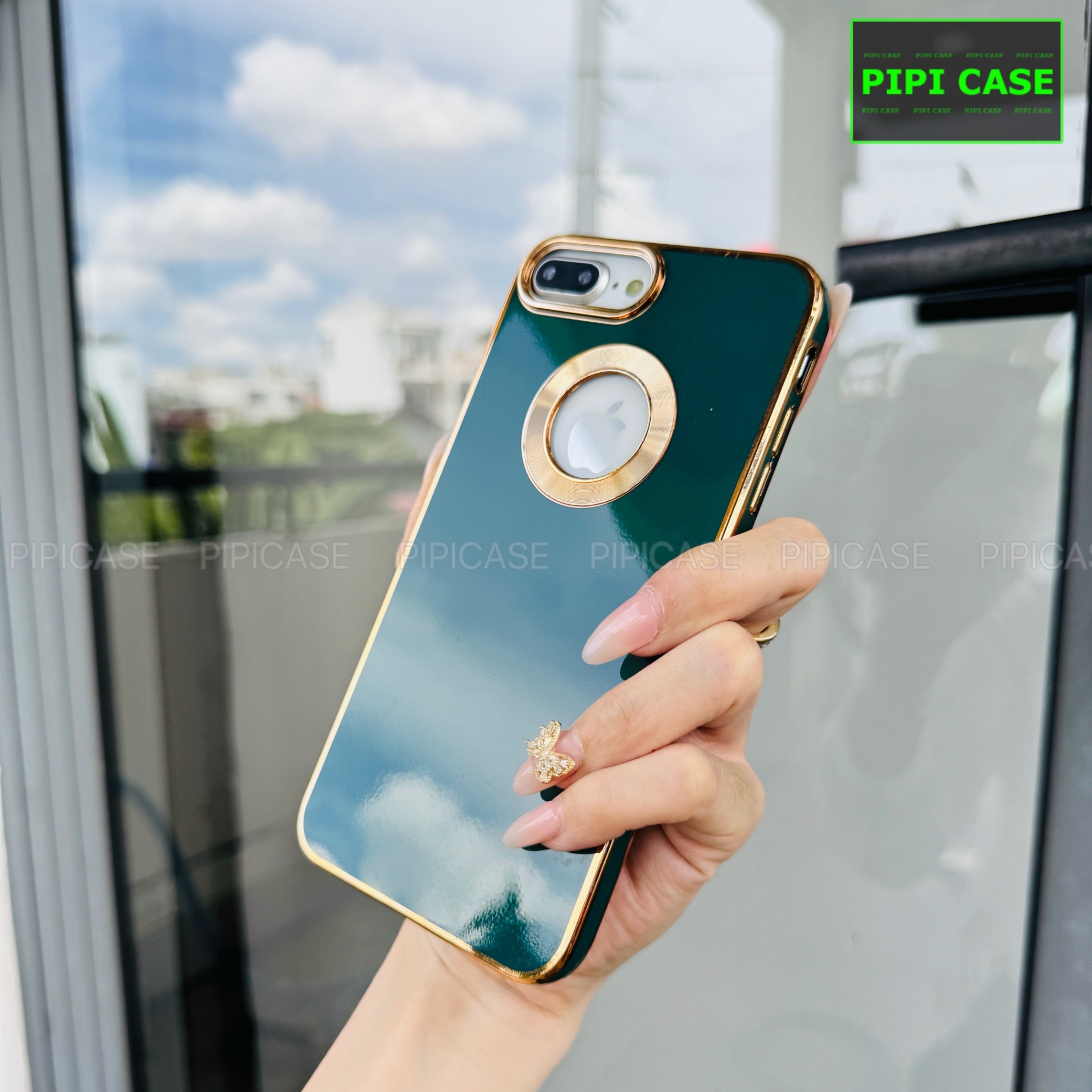 Ốp Lưng iPhone 7 Plus / 8 Plus - Pandora - Xanh Lá 2