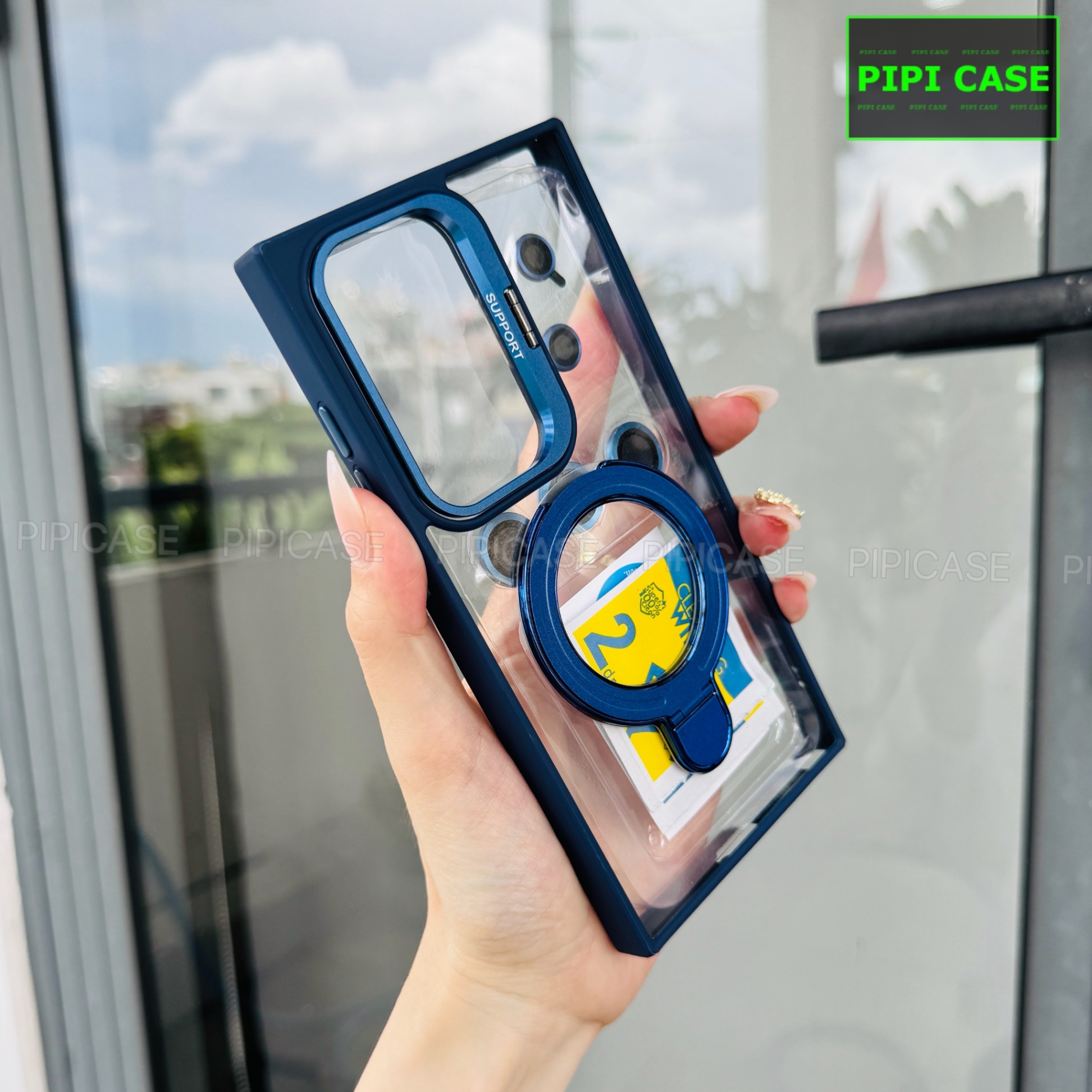 Ốp Lưng Samsung S22 Ultra 5G - Super Gone - Xanh Dương
