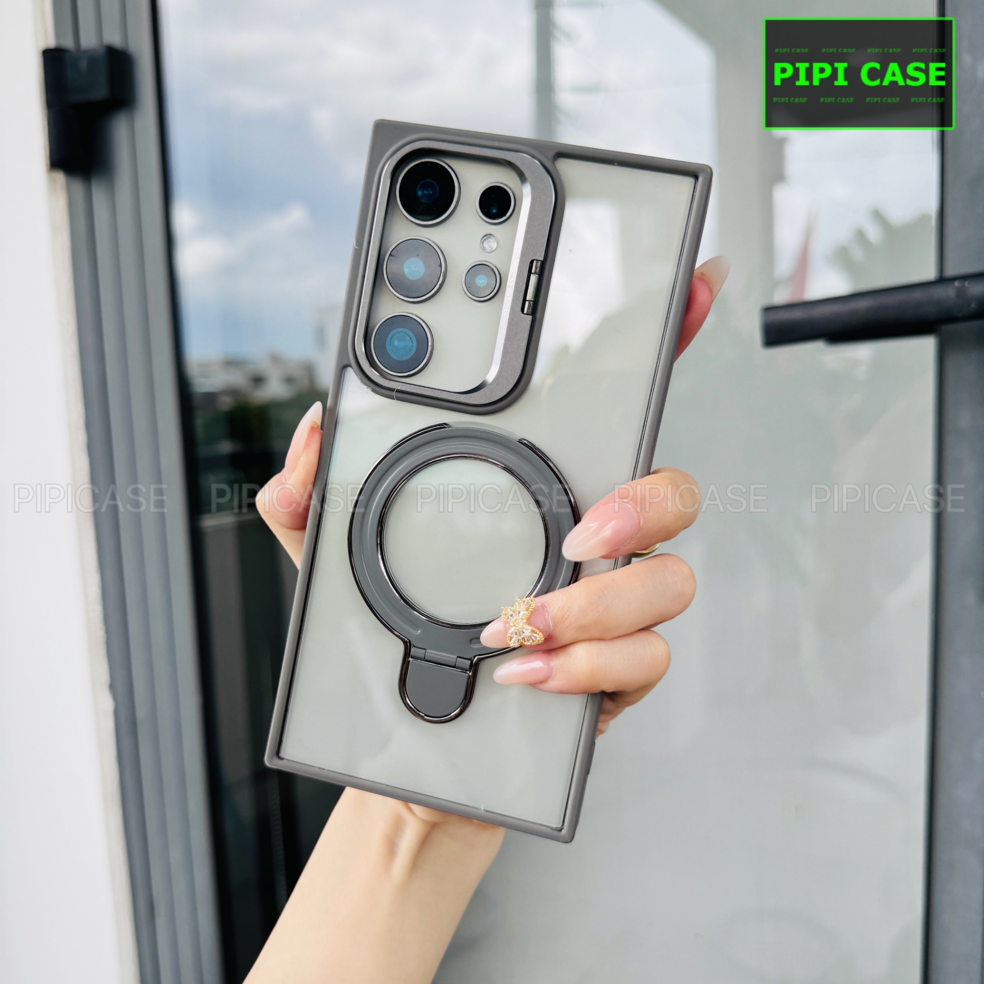 Ốp Lưng Samsung S23 Ultra 5G - Super Gone - Xám