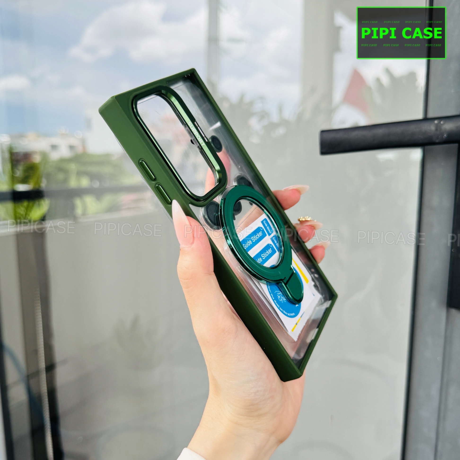 Ốp Lưng Samsung S24 Ultra 5G - Super Gone - Xanh Lá