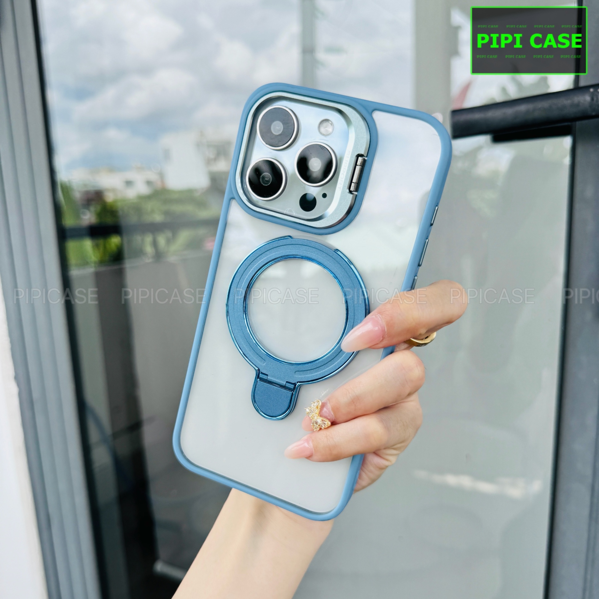 Ốp Lưng iPhone 14 Pro Max - Super Gone - Xanh Nhạt
