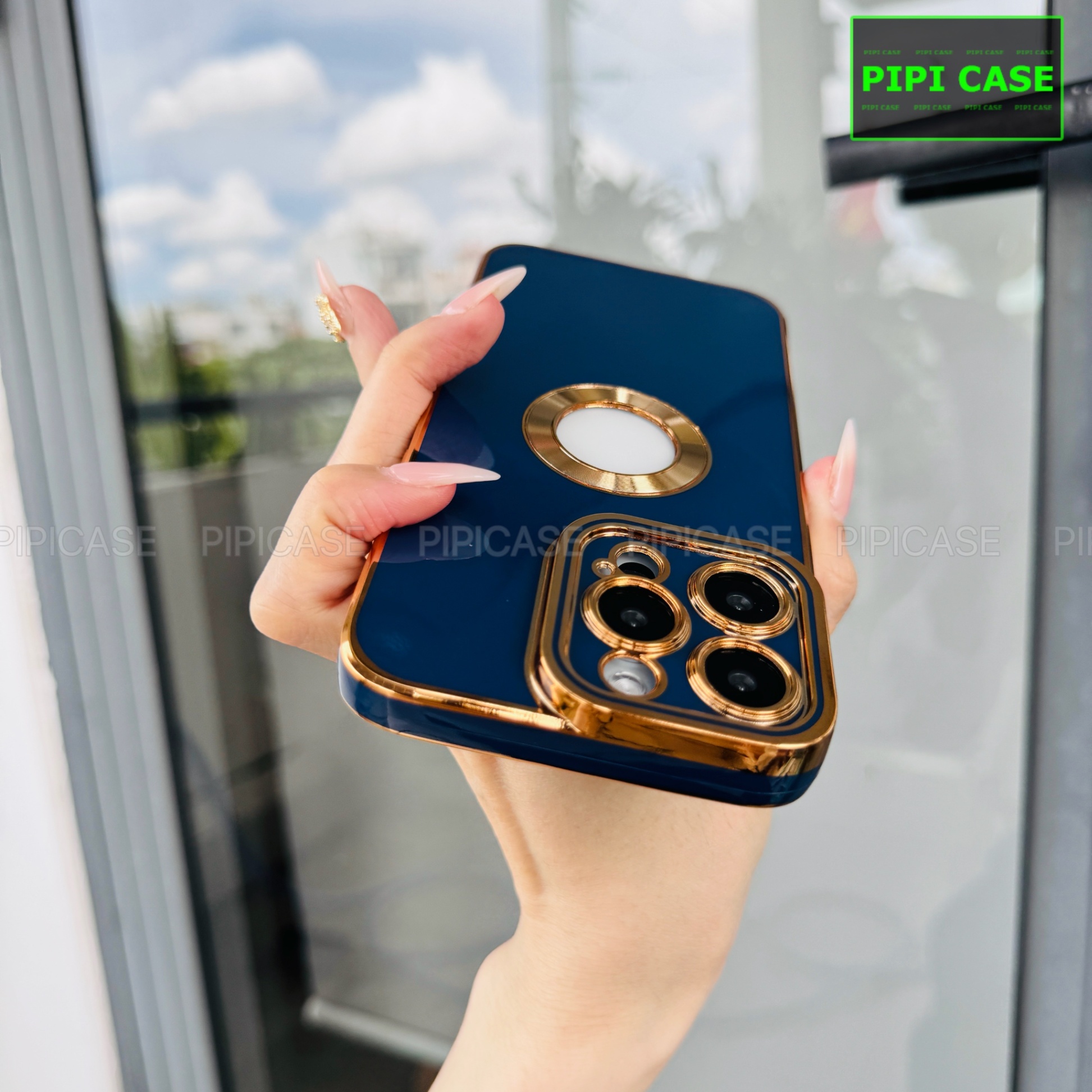 Ốp Lưng iPhone 15 Pro Max - Pandora - Xanh Dương