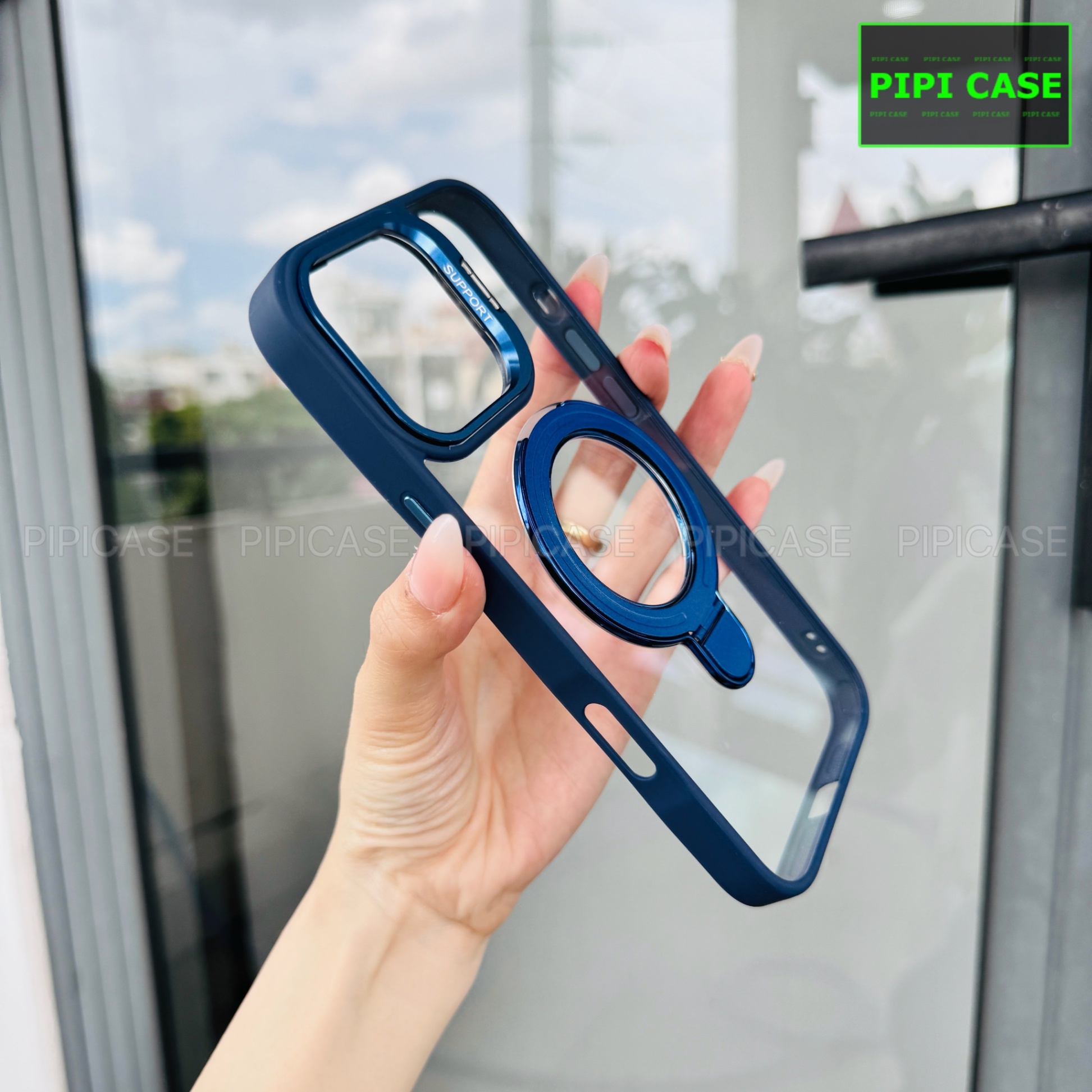 Ốp Lưng iPhone 16 Pro Max - Super Gone - Xanh Dương