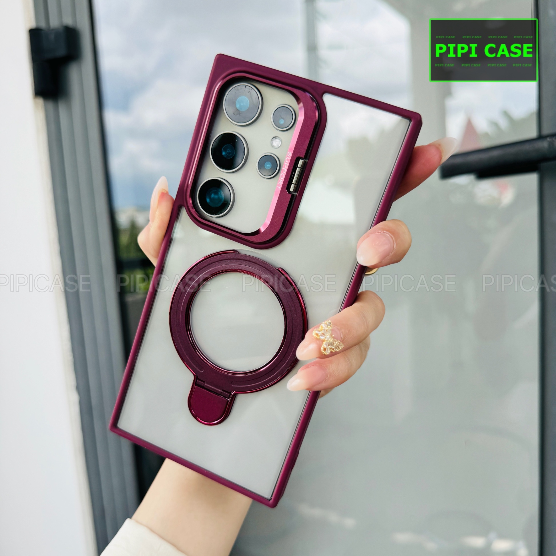 Ốp Lưng Samsung S23 Ultra 5G - Super Gone - Đỏ