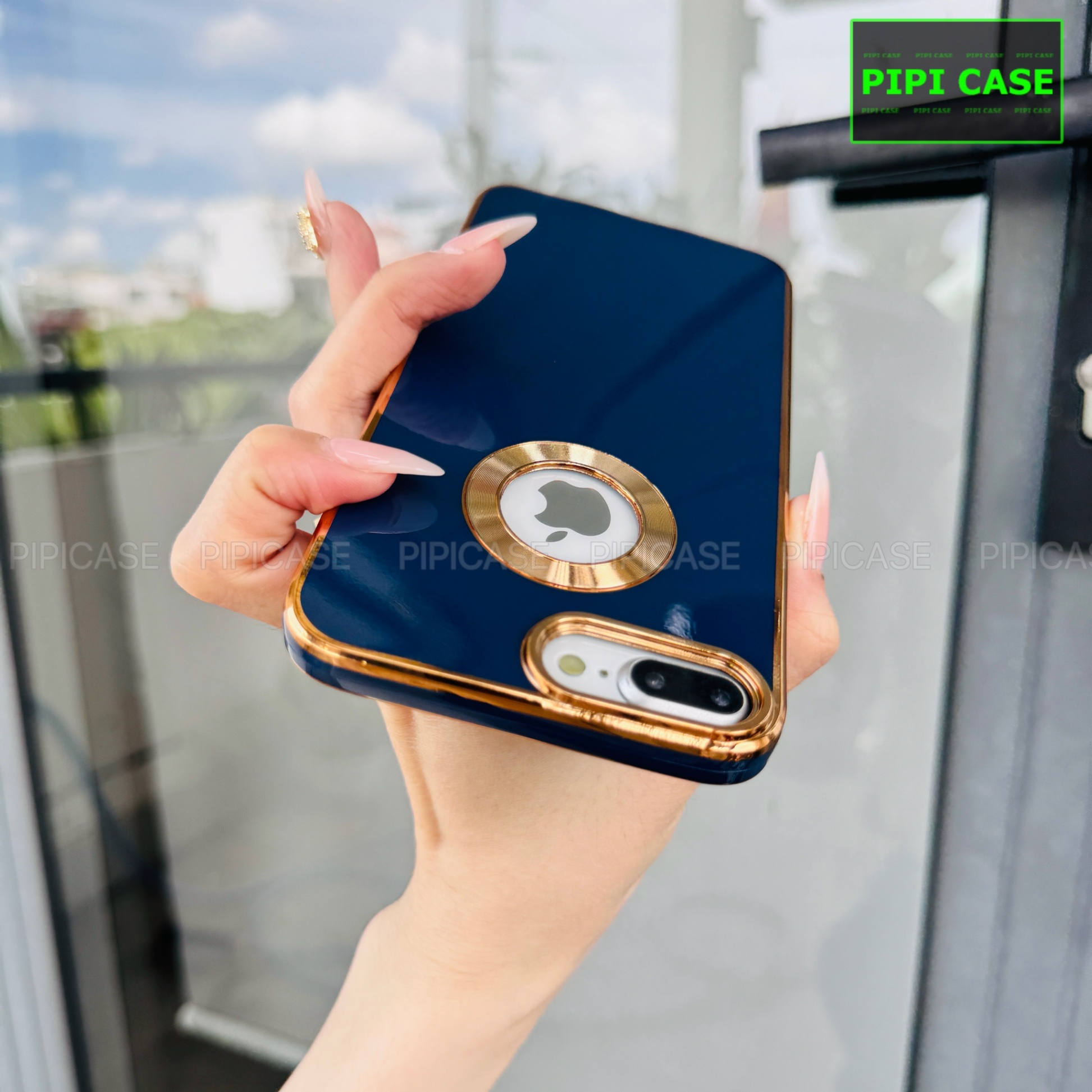 Ốp Lưng iPhone 7 Plus / 8 Plus - Pandora - Xanh Dương 2