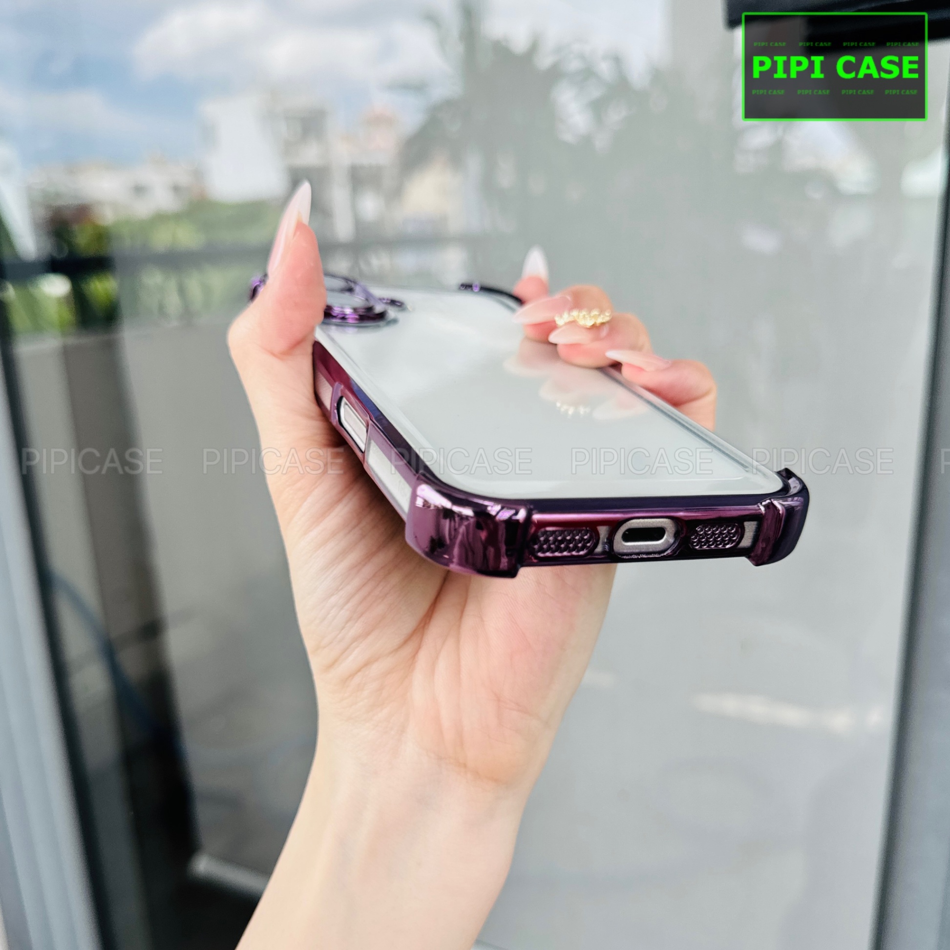 Ốp Lưng iPhone 16 - Gu - Tím