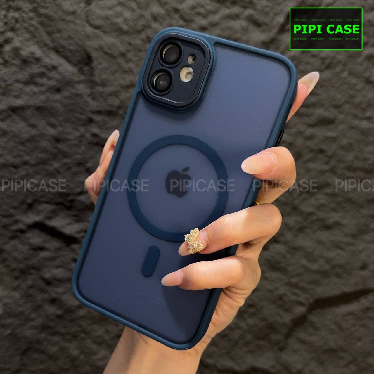 Ốp Lưng iPhone 12 - Kao - Xanh Dương