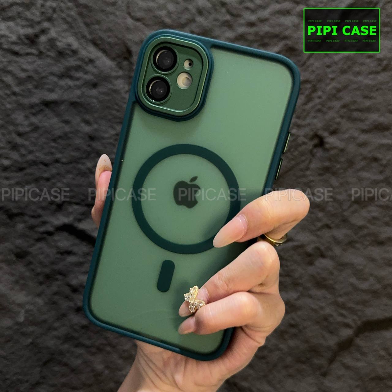 Ốp Lưng iPhone 12 - Kao - Xanh Lá