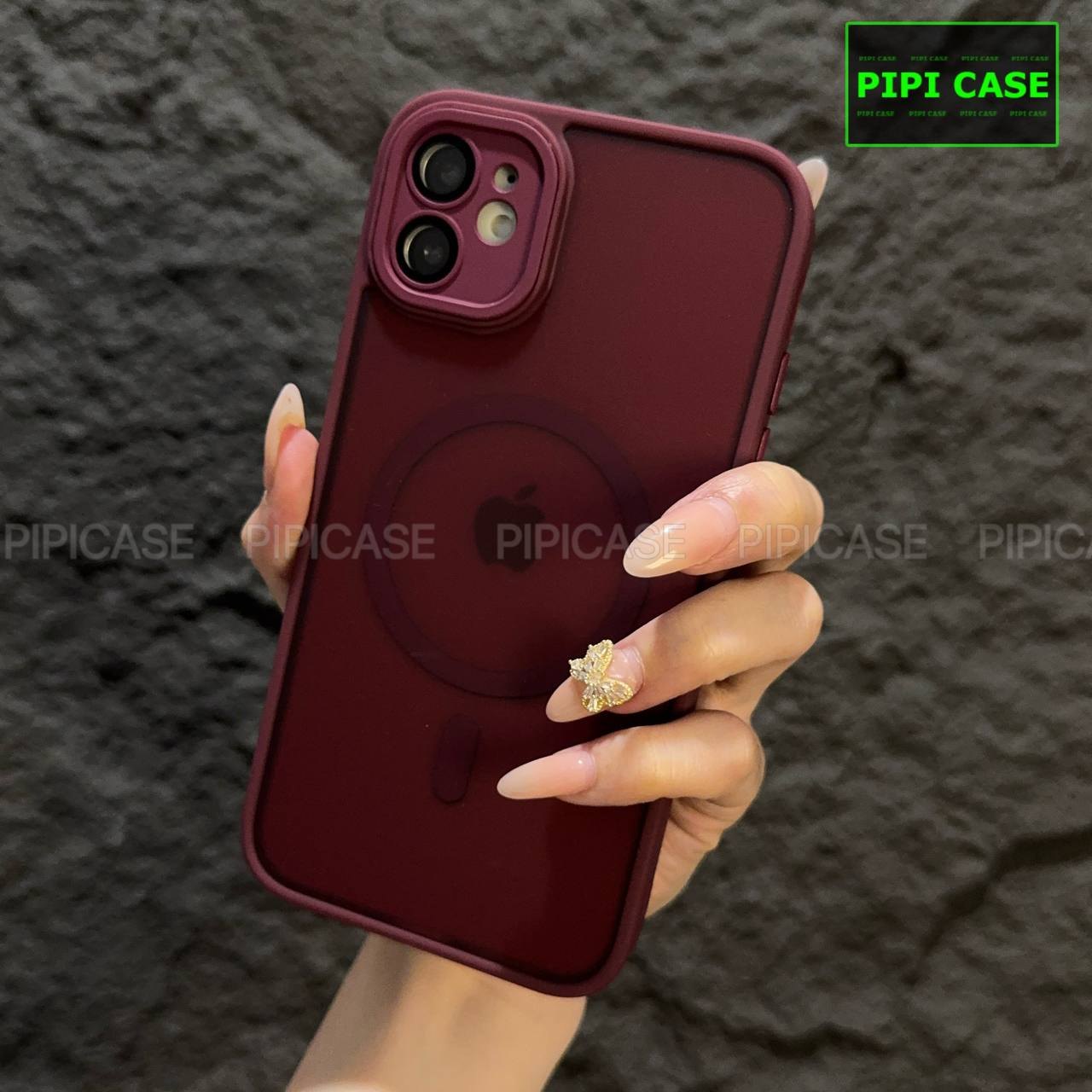 Ốp Lưng iPhone 12 - Kao - Đỏ