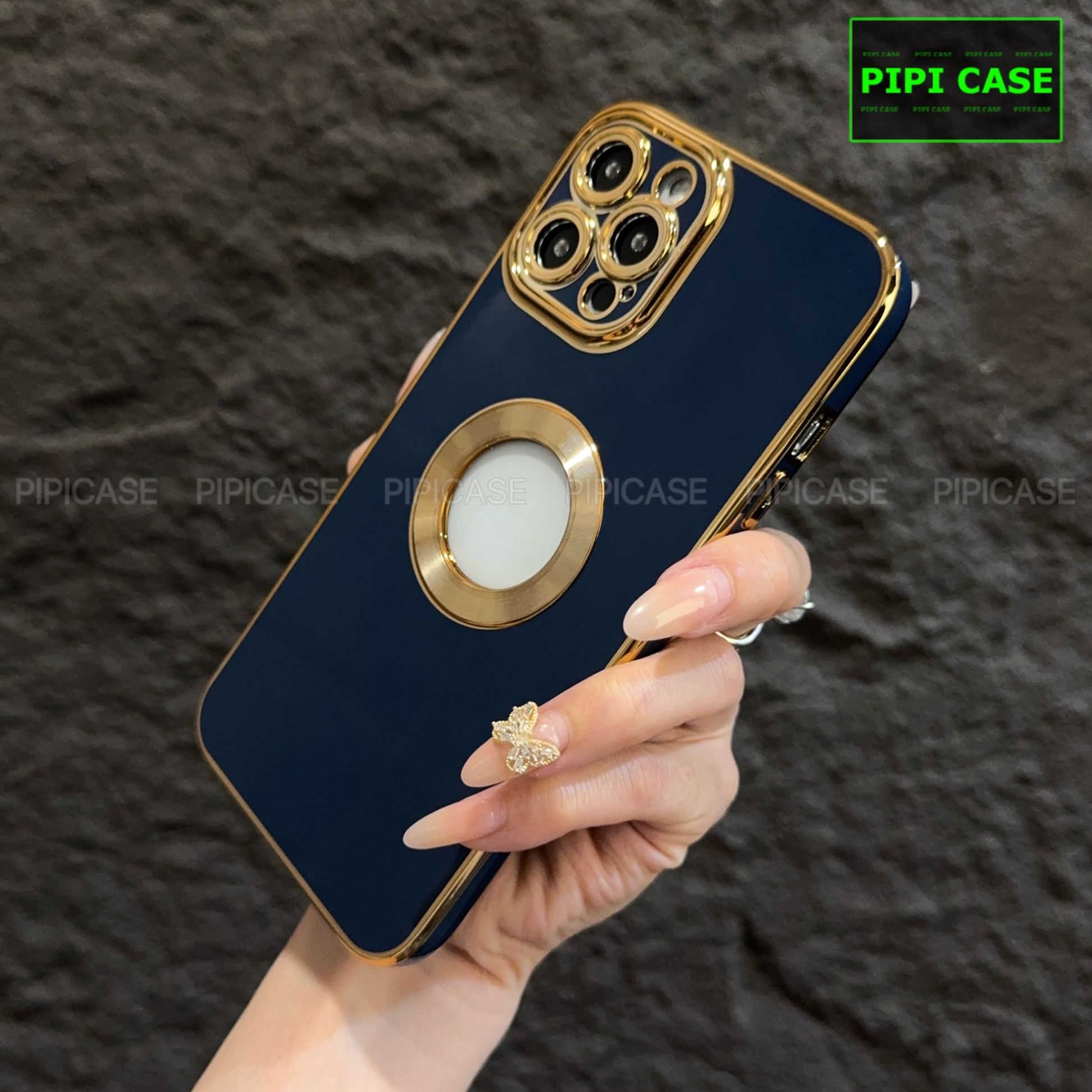 Ốp Lưng iPhone 12 Pro Max - Pandora - Xanh Dương